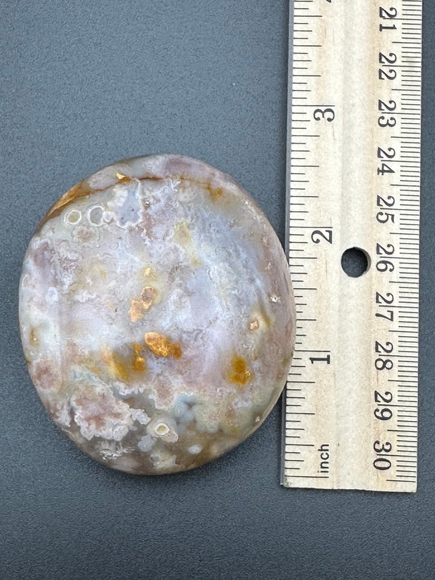 Flower Agate Palm Stone