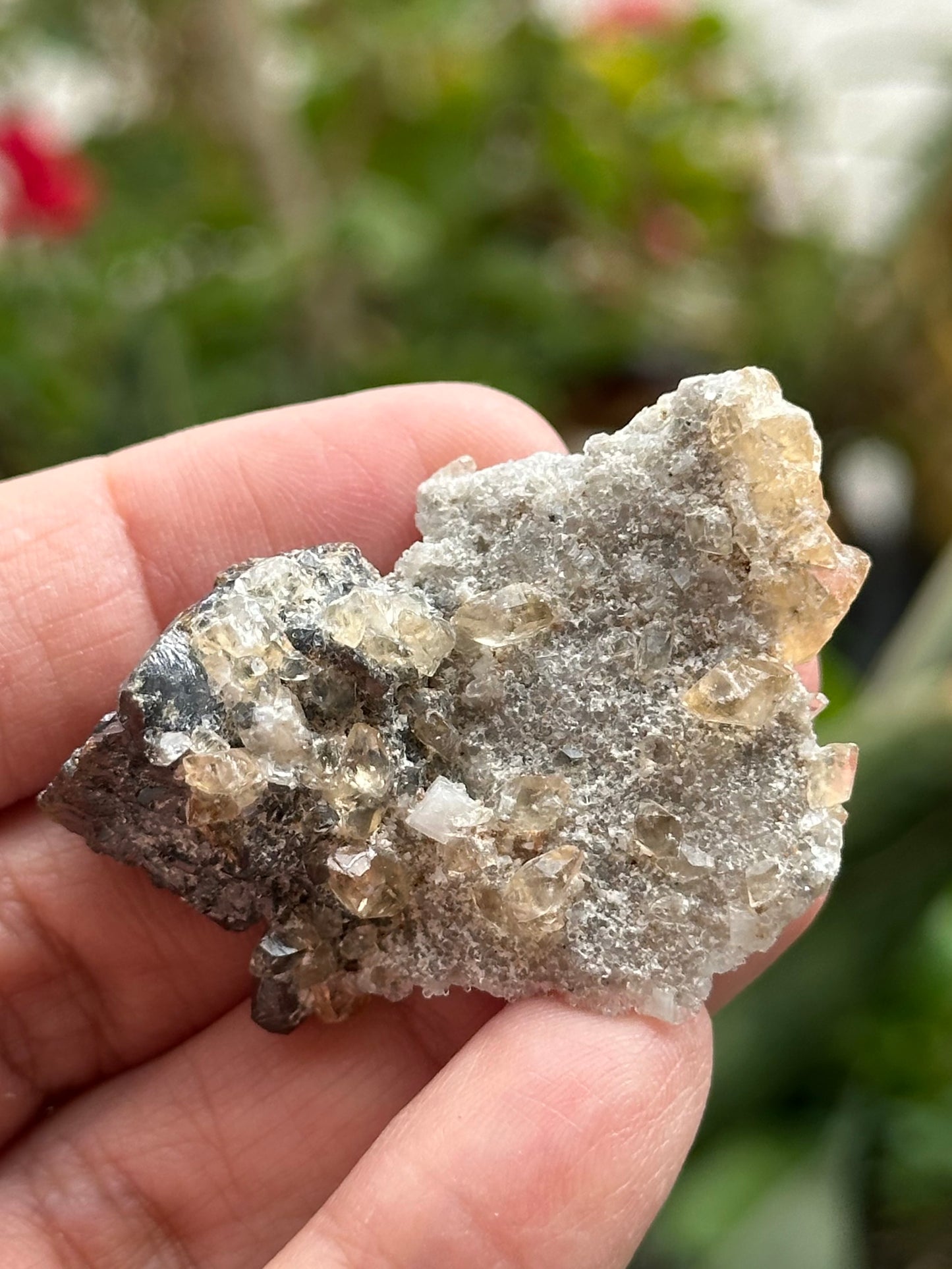Dolomite, Sphalerite, and Calcite from the Elmwood Mine in Carthage, Tennessee