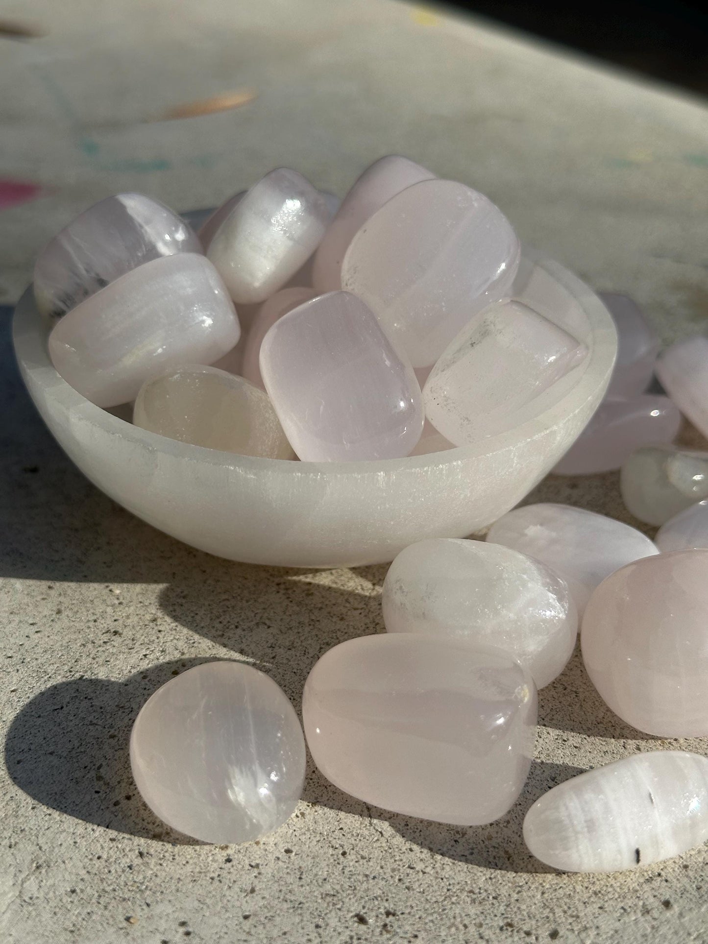 One (1) Mangano Calcite Tumble