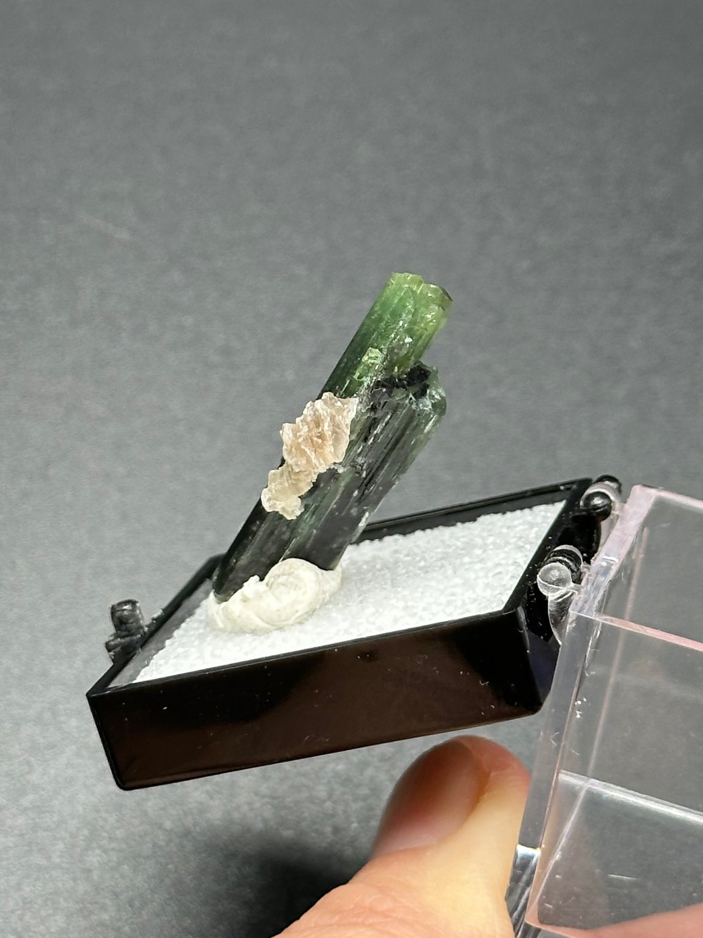 Green Tourmaline and Lepidolite from Stak Nala, Pakistan