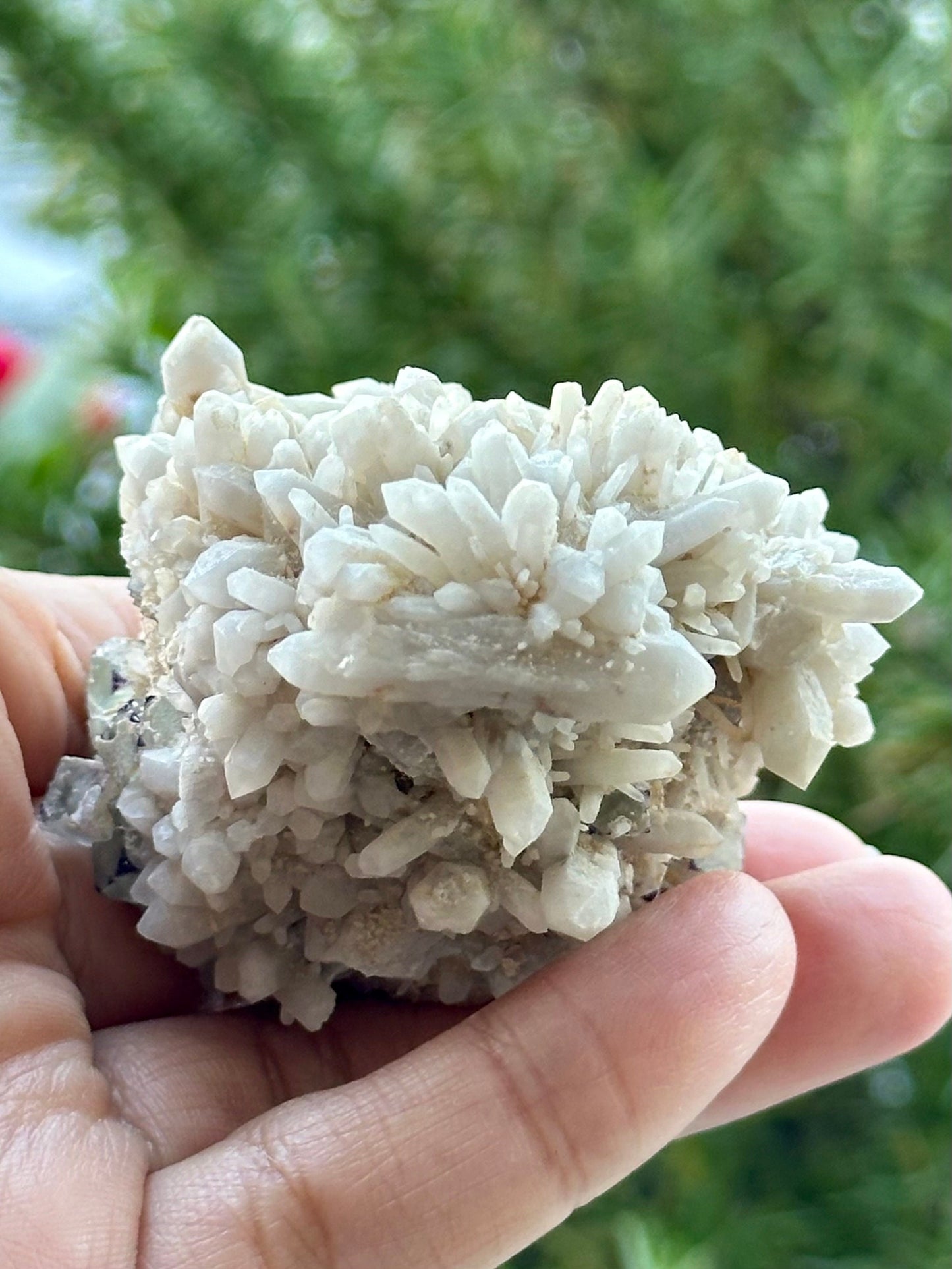 Fluorite with Quartz on Feldspar Matrix