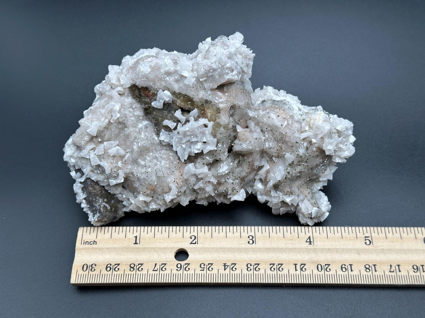 Fluorite, Calcite, and Pyrite Specimen from the Moscona Mine, Asturias, Spain