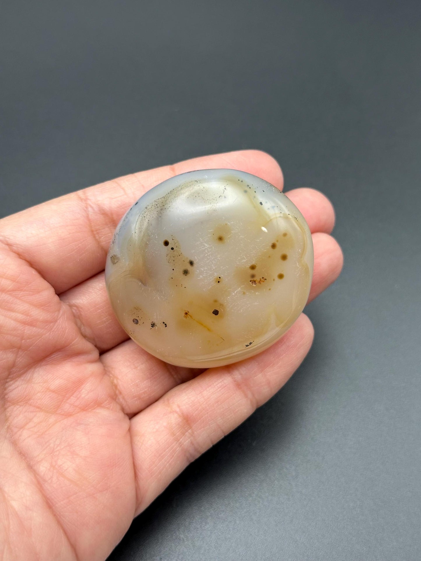 Dendritic Agate Palm Stone