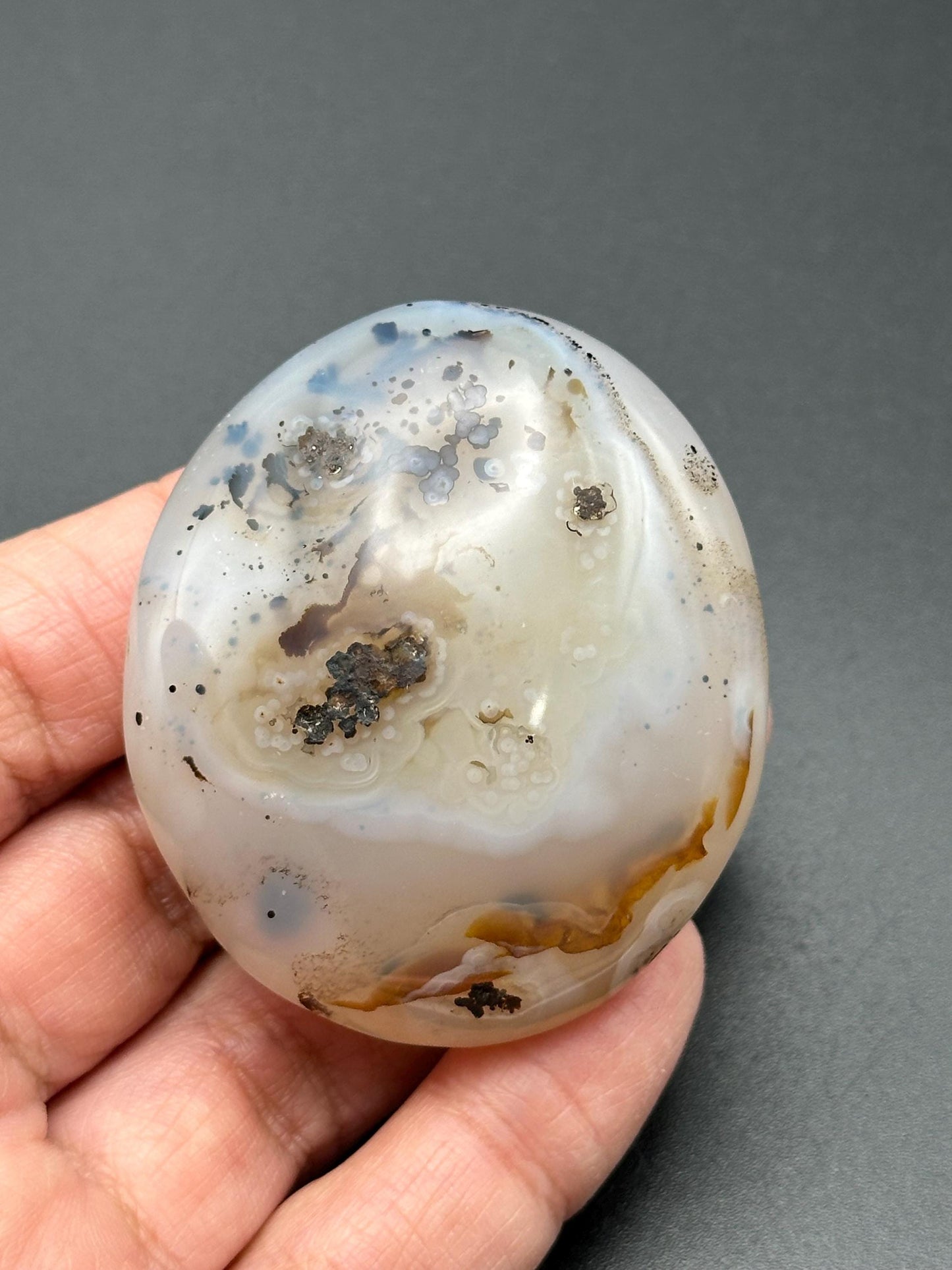 Small Dendritic Agate Palm Stone from Madagascar
