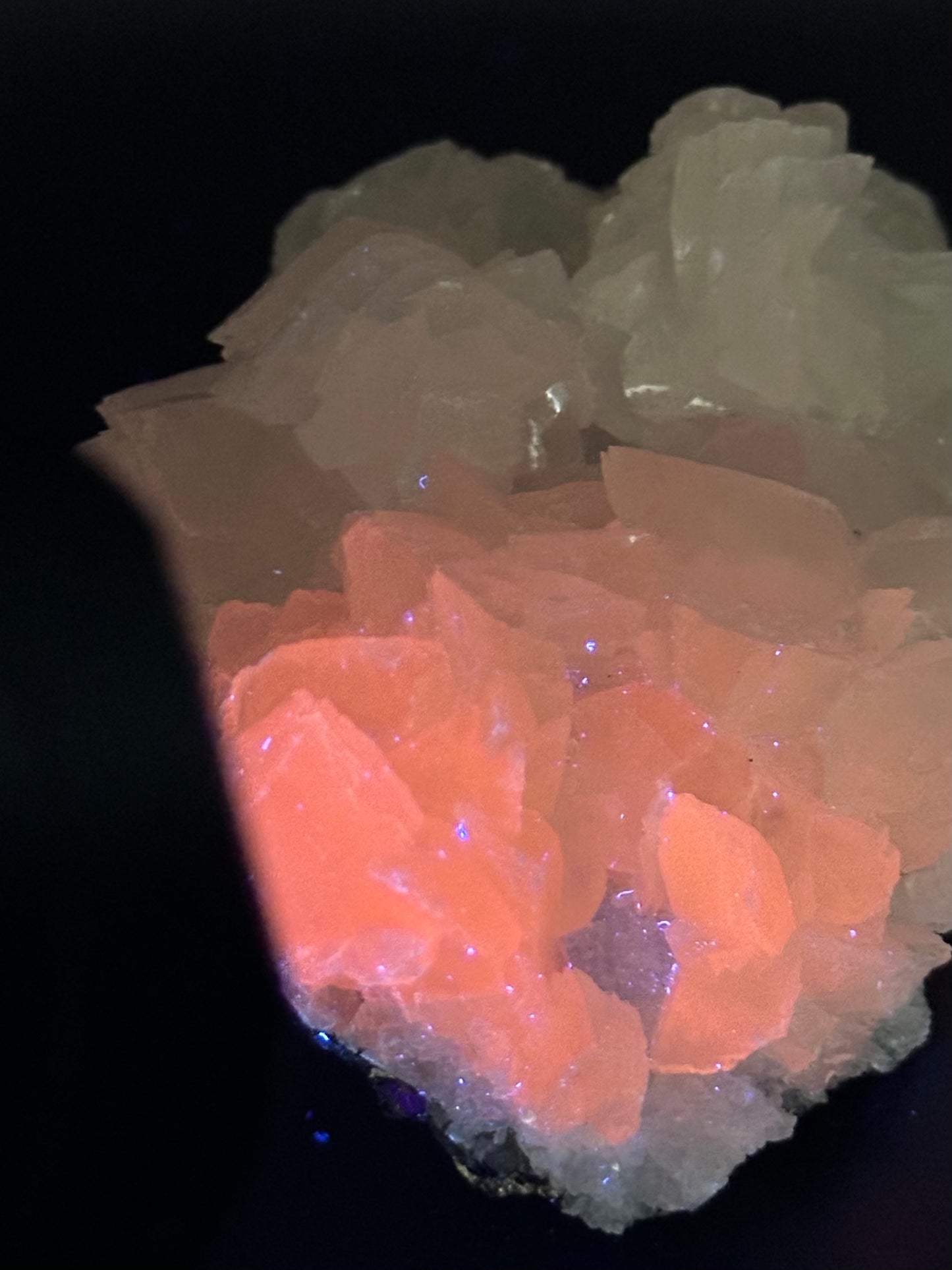 Calcite from Madan Ore Field, Bulgaria - UV Reactive