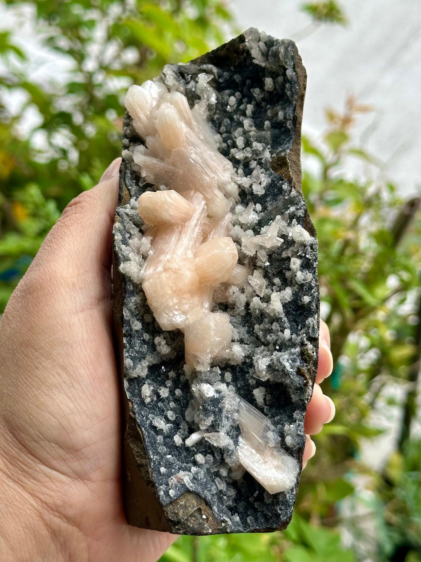 Stilbite with Chalcedony