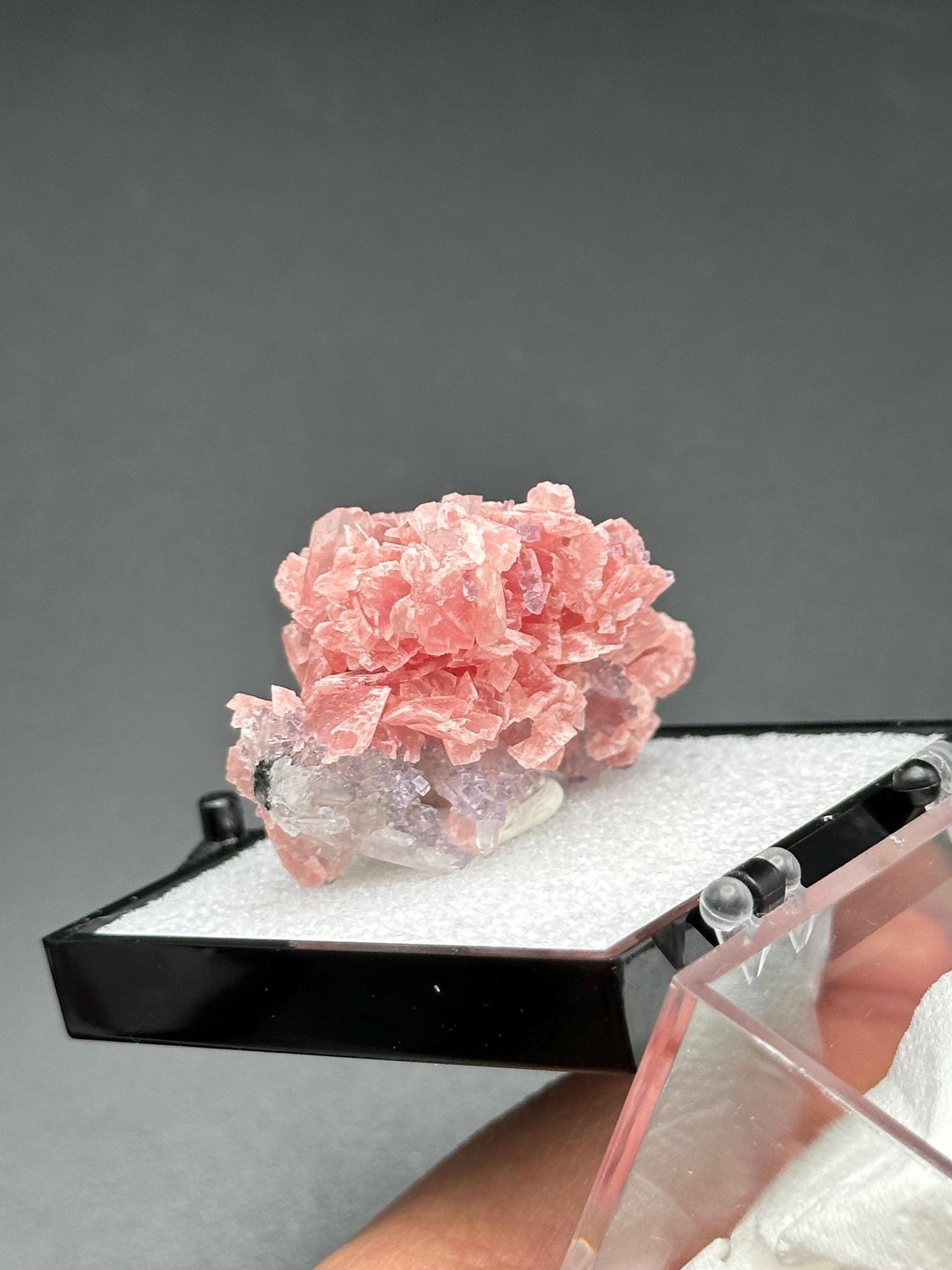 Rhodochrosite with Quartz Specimen