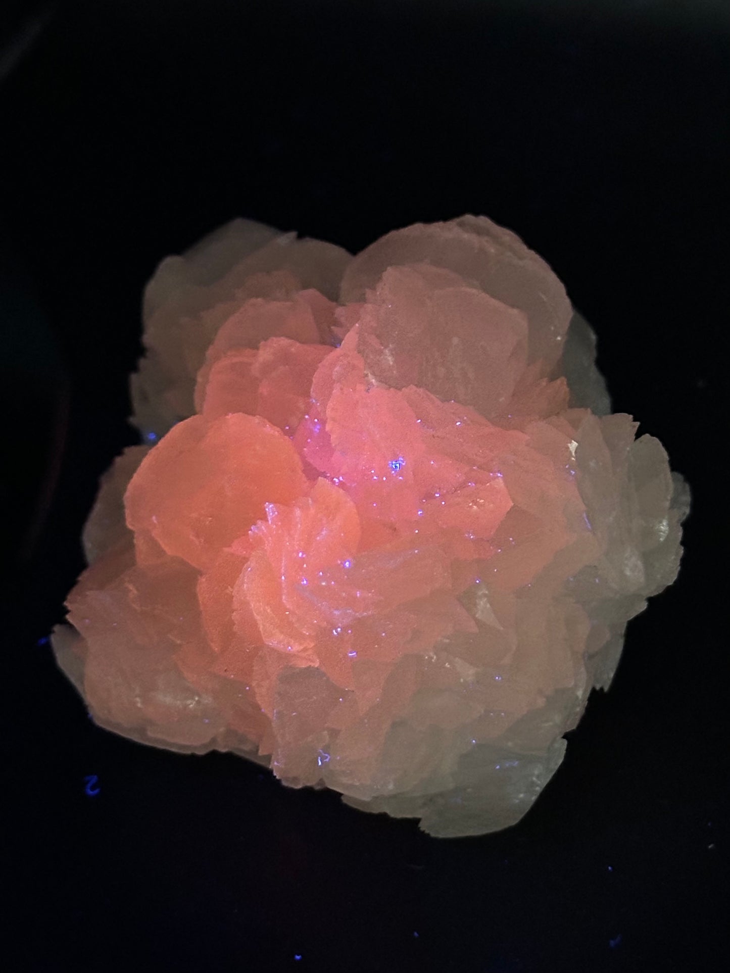 Calcite from Madan Ore Field, Bulgaria - UV Reactive