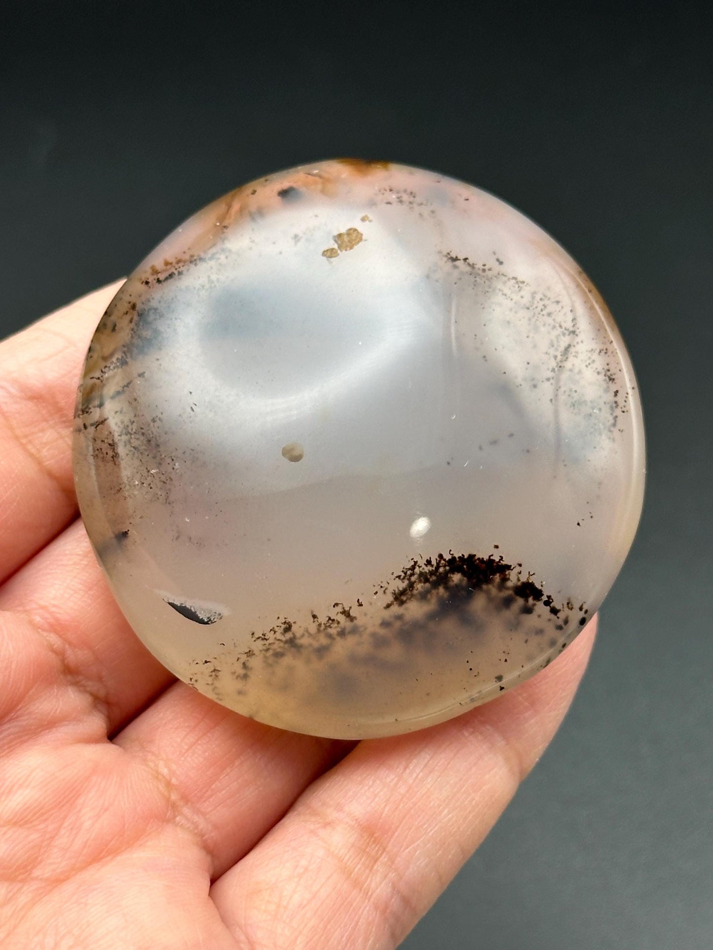 Dendritic Agate Palm Stone