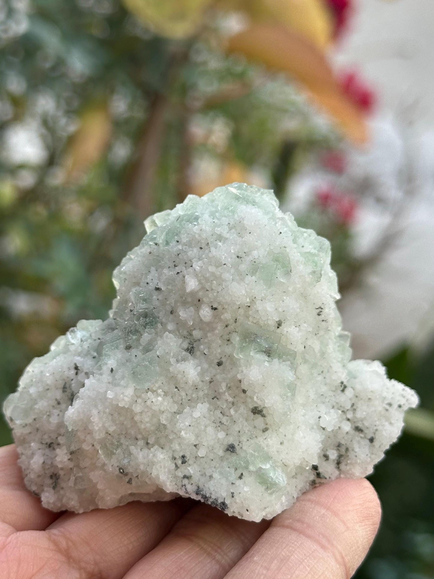 Fluorite with Candle Quartz from the Huanggangliang Mine