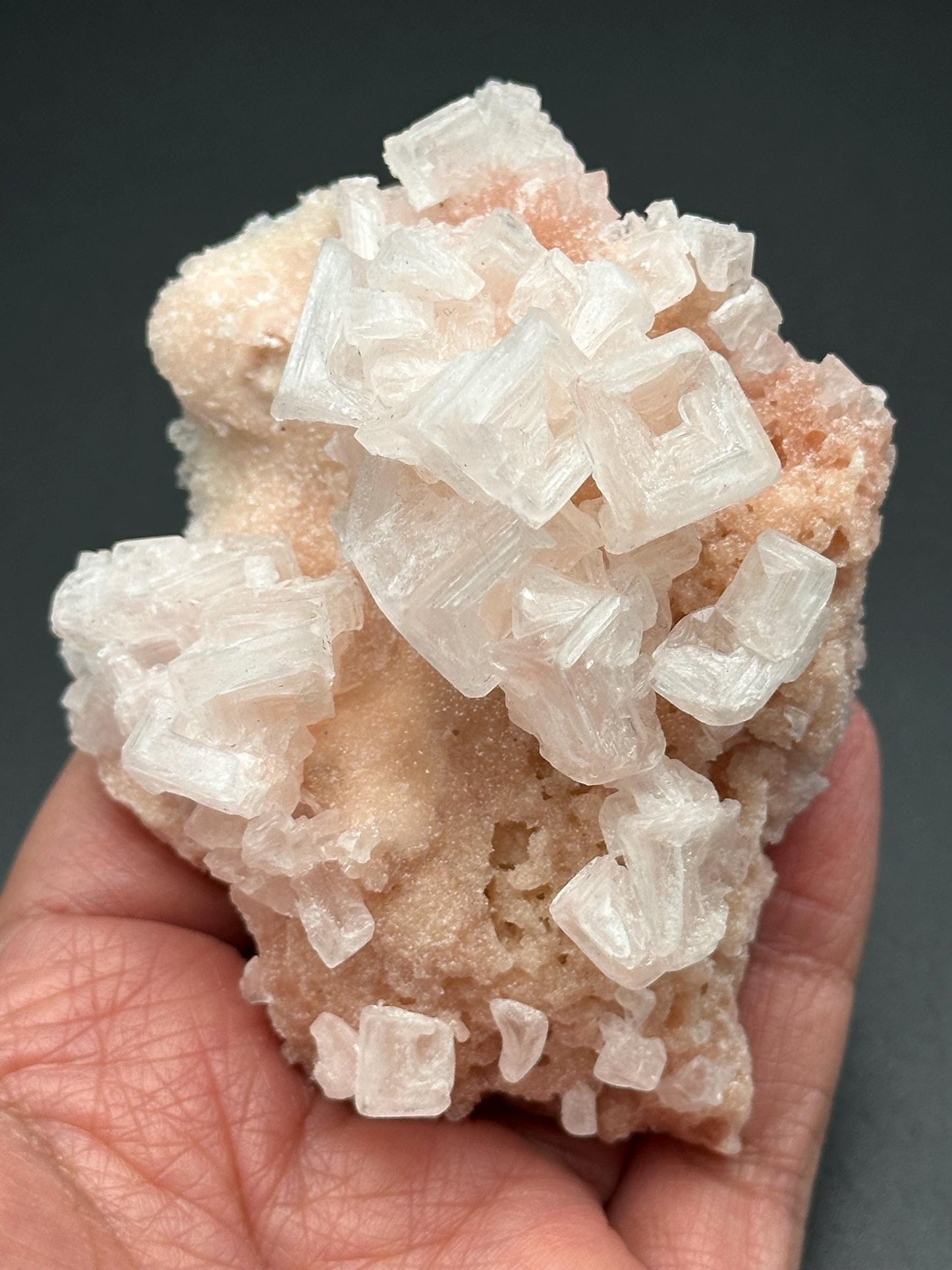 Light Pink Halite on Trona
