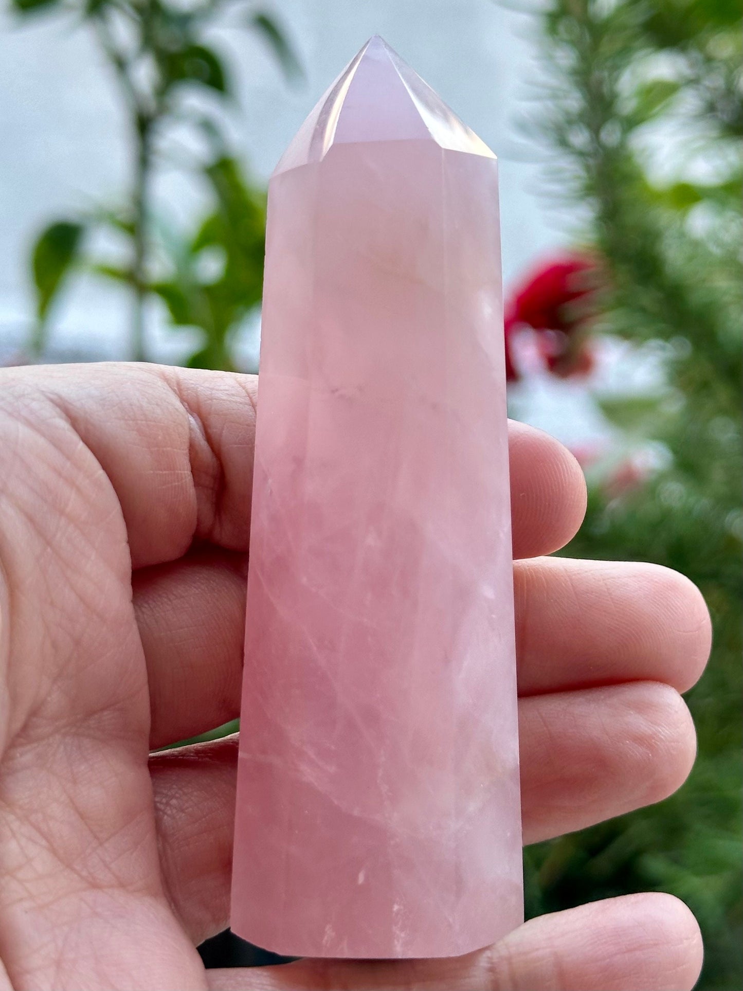 3.5 inch Rose Quartz Tower