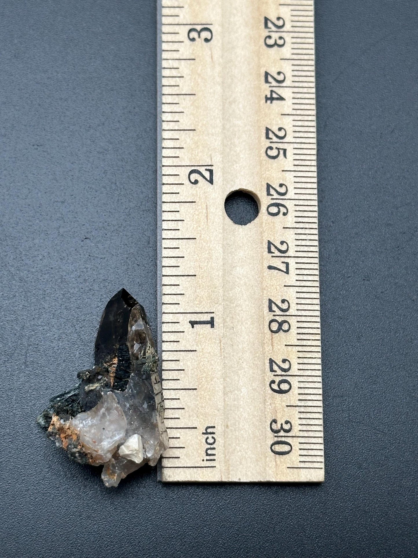 Smoky Quartz with Aegirine from Malawi