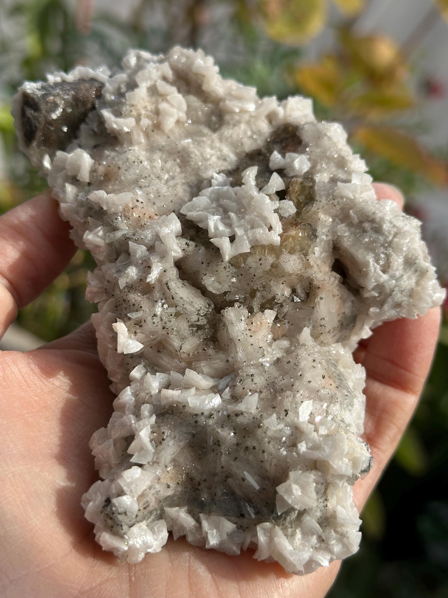 Fluorite, Calcite, and Pyrite Specimen from the Moscona Mine, Asturias, Spain