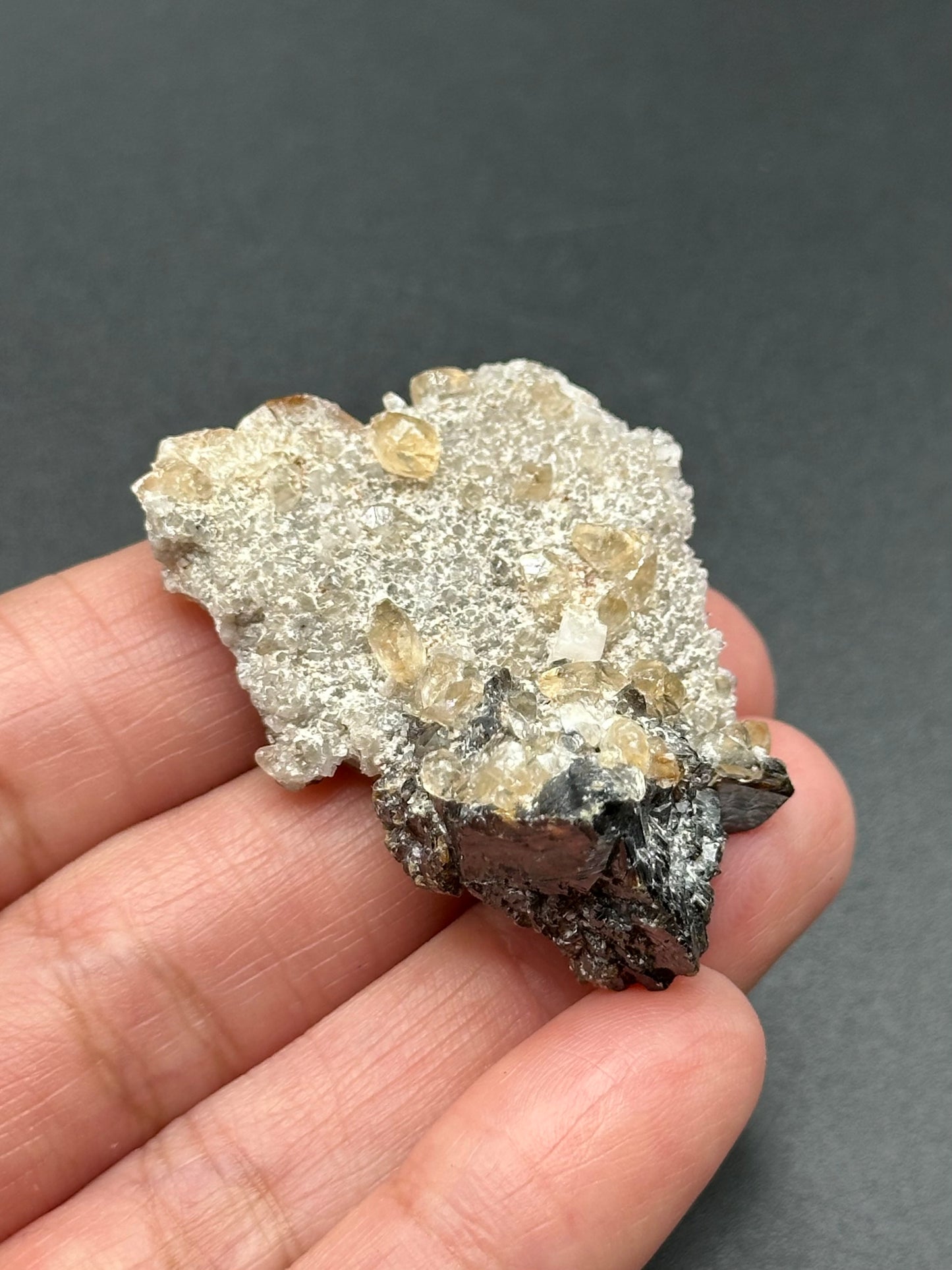 Dolomite, Sphalerite, and Calcite from the Elmwood Mine in Carthage, Tennessee
