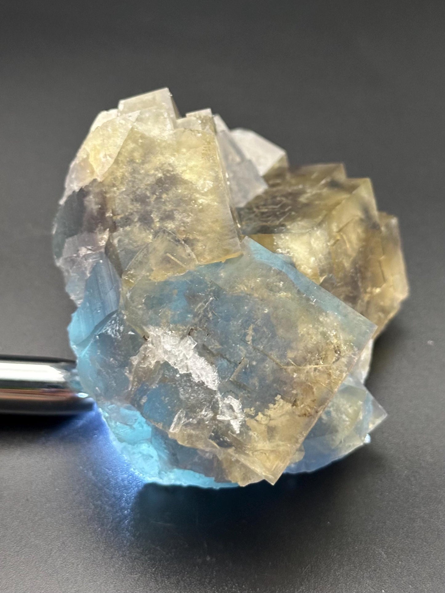 Yellow and Blue Fluorite from Beijing