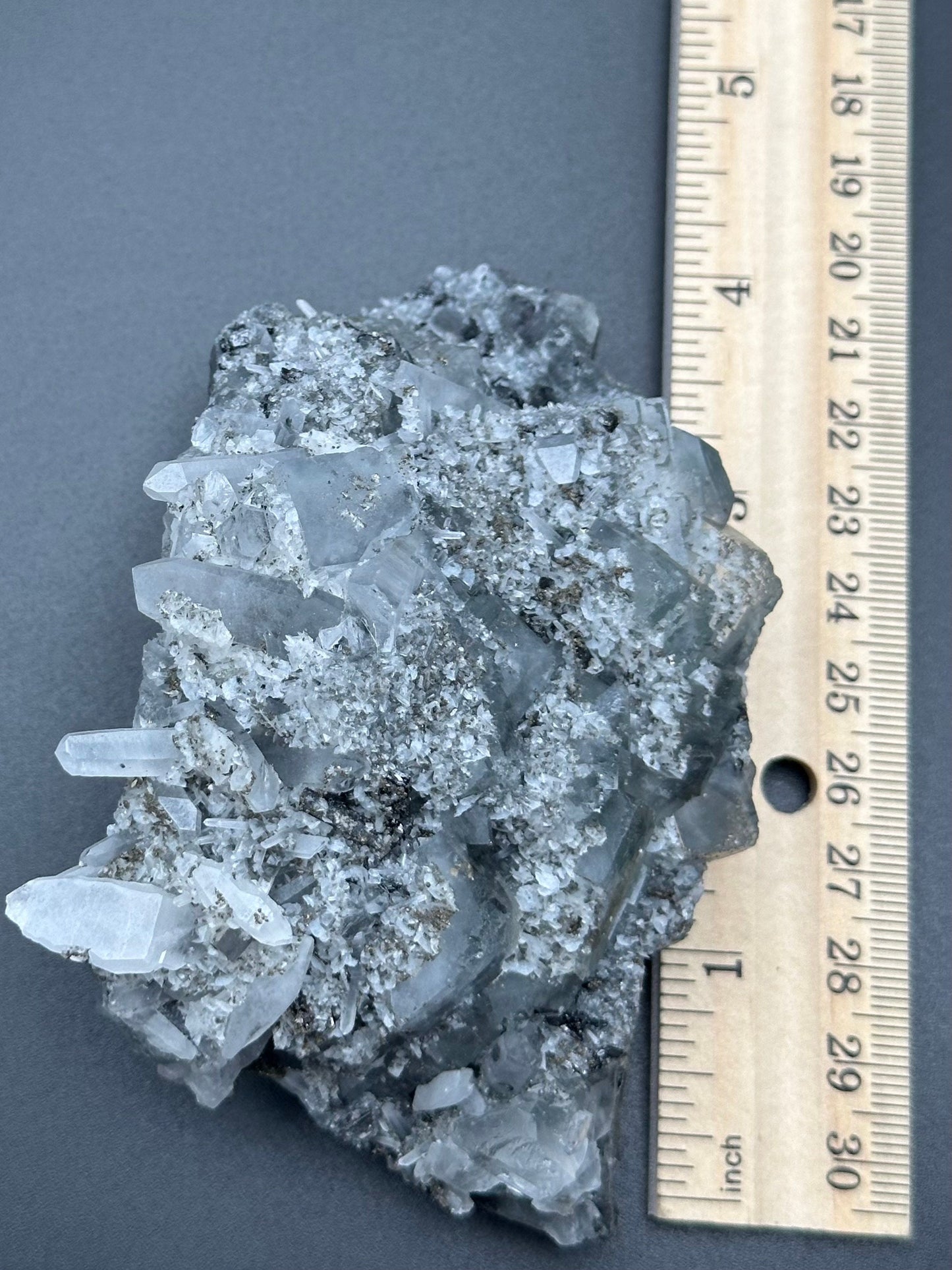 Fluorite with Quartz from the Yindu Mine, Inner Mongolia, China