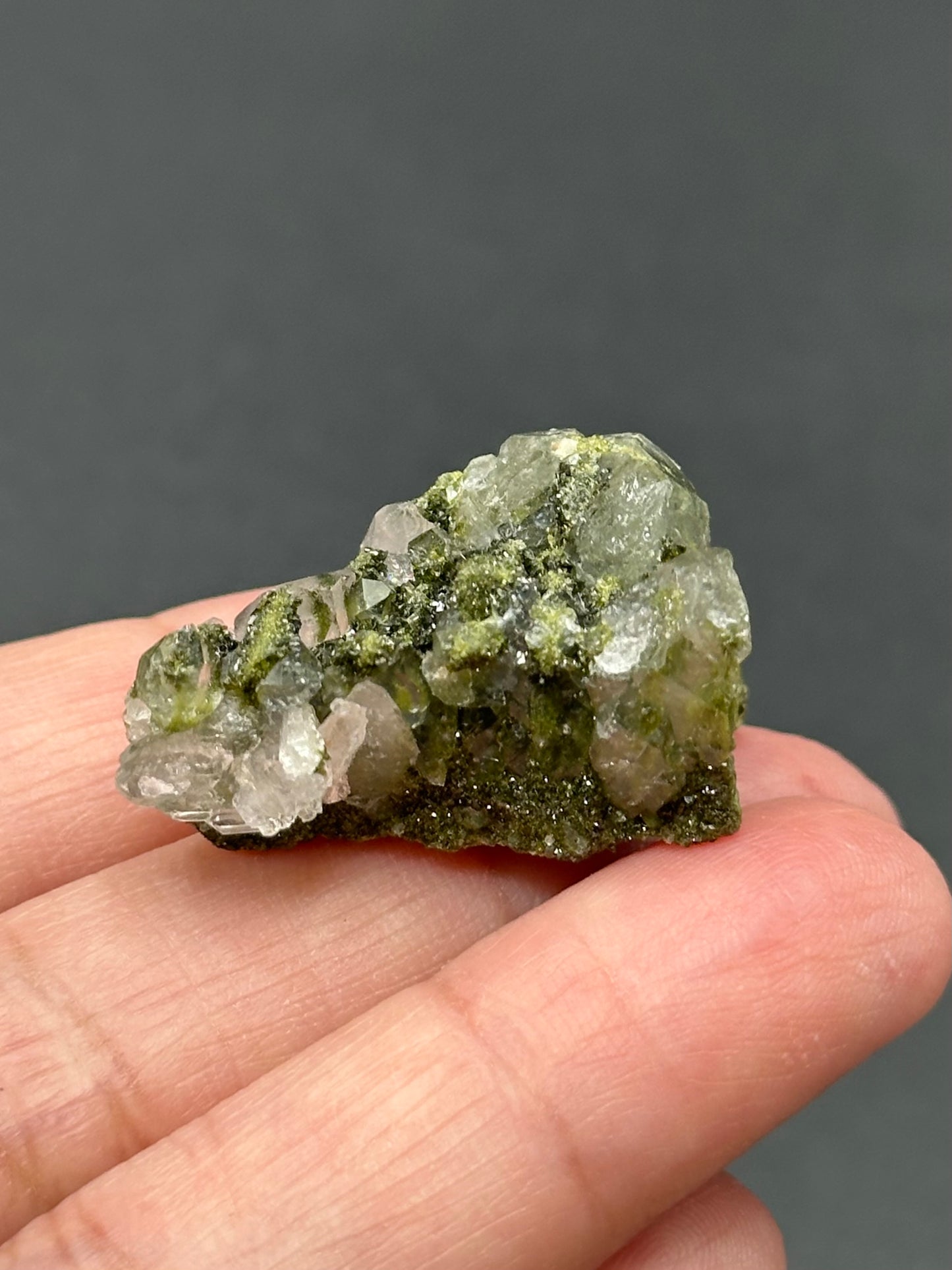 Small Epidote and Quartz from Hakkari Province, Turkey