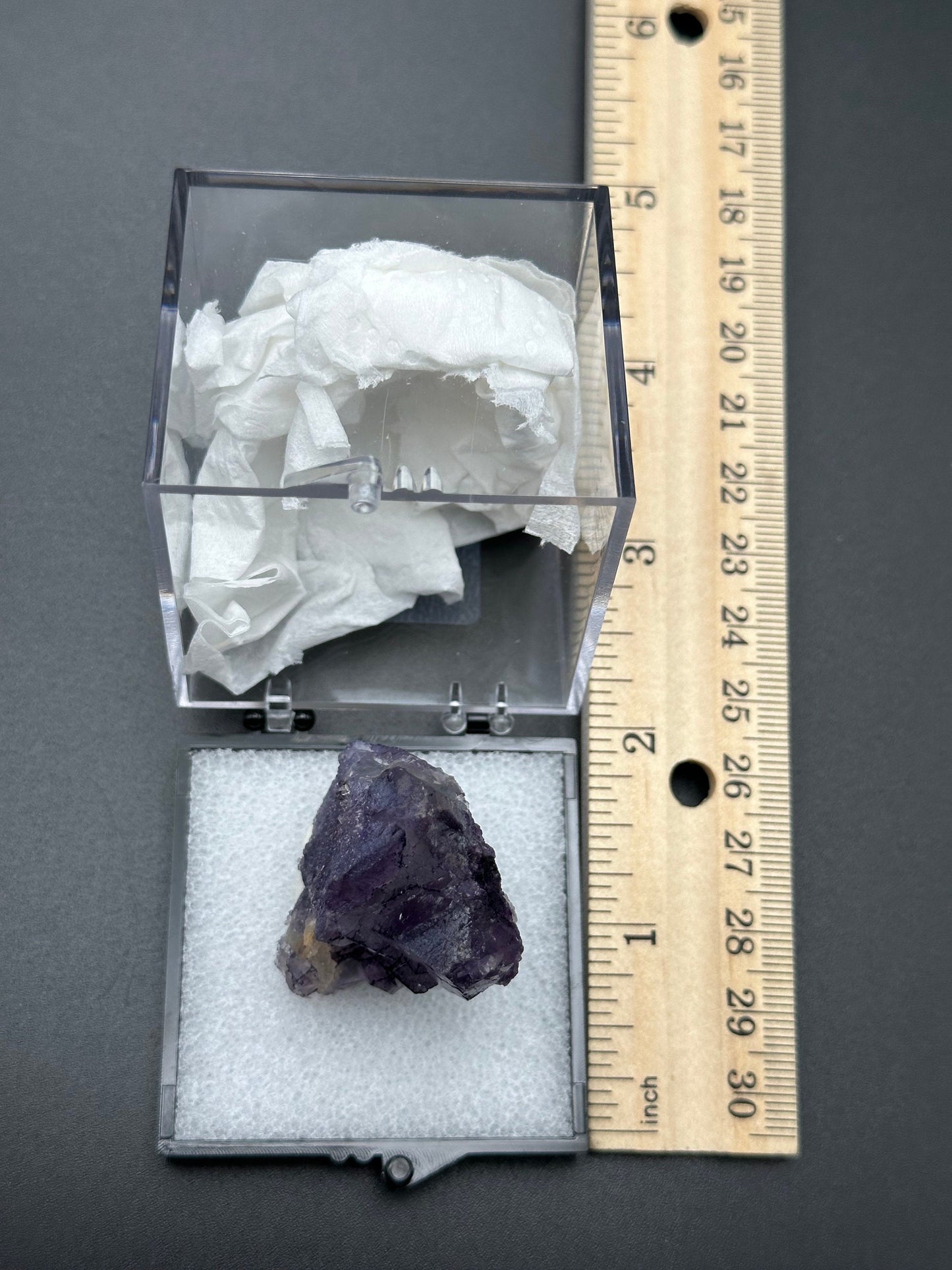 QR Code Fluorite from the Quinlong Mine