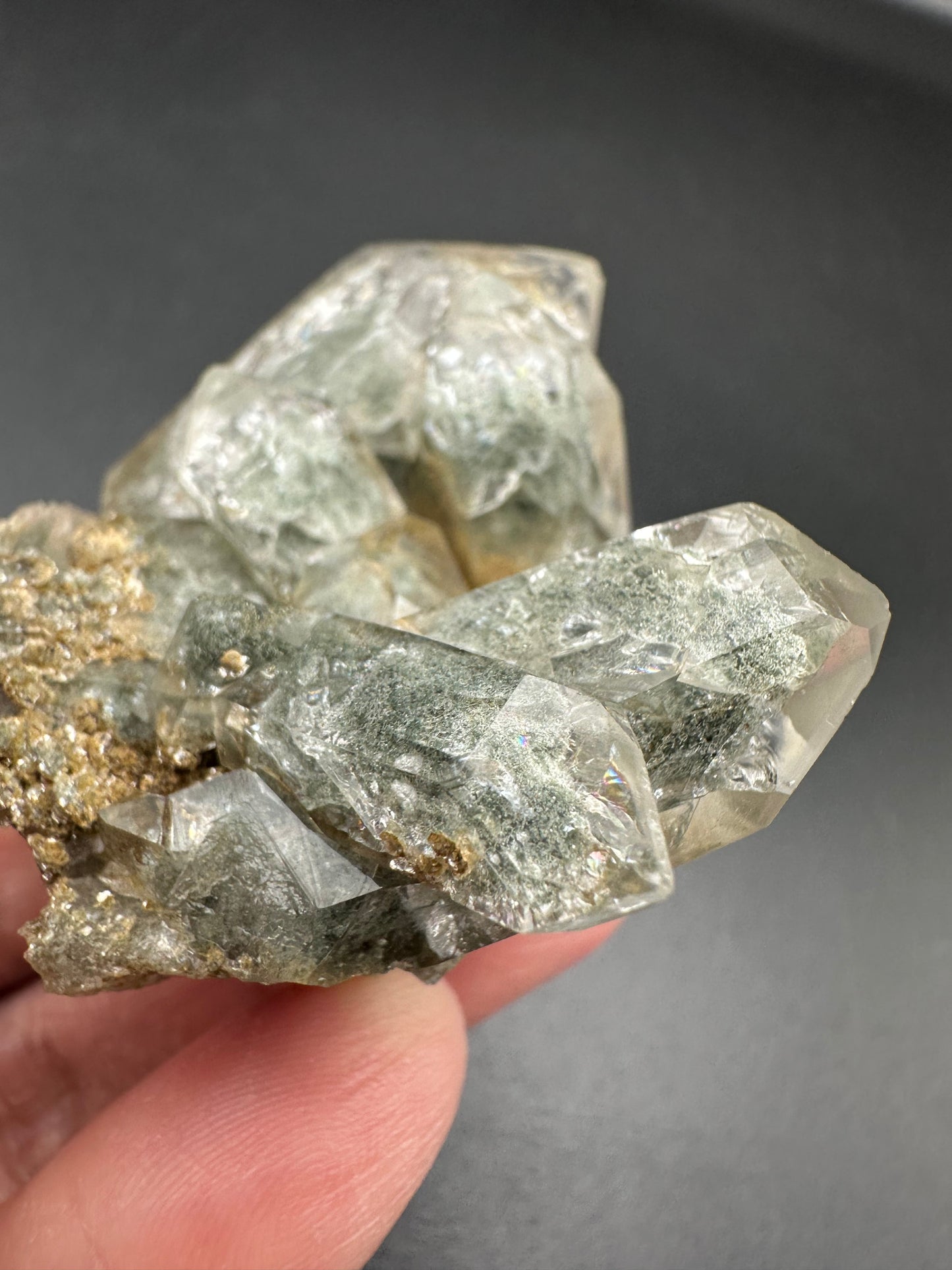 Chlorite Included Quartz Specimen