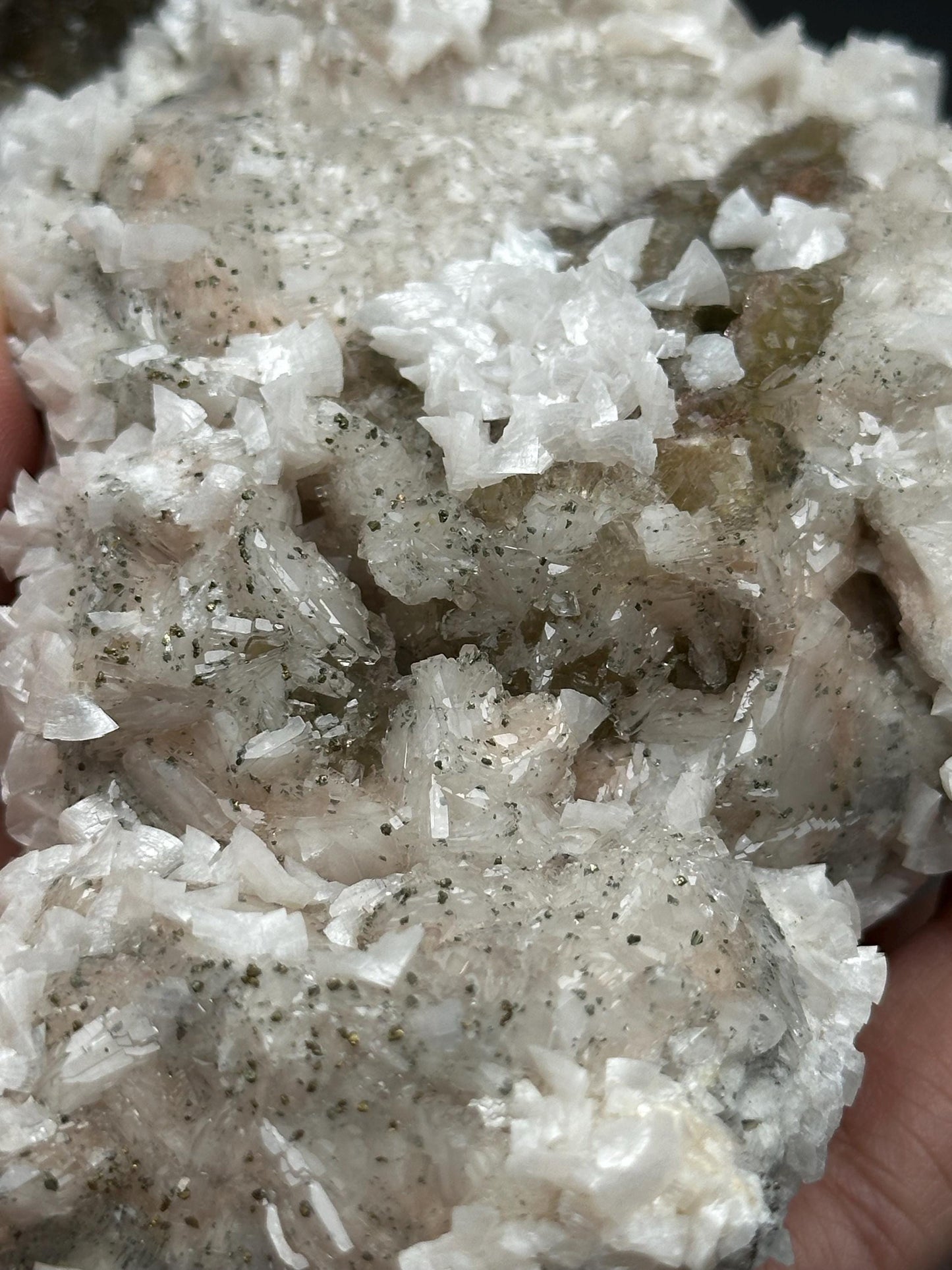 Fluorite, Calcite, and Pyrite Specimen from the Moscona Mine, Asturias, Spain