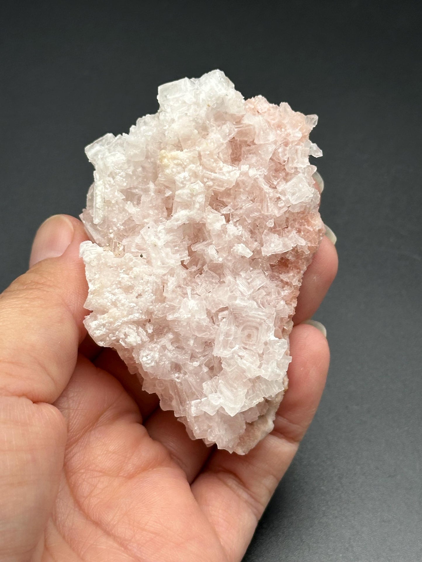 Light Pink Halite on Trona
