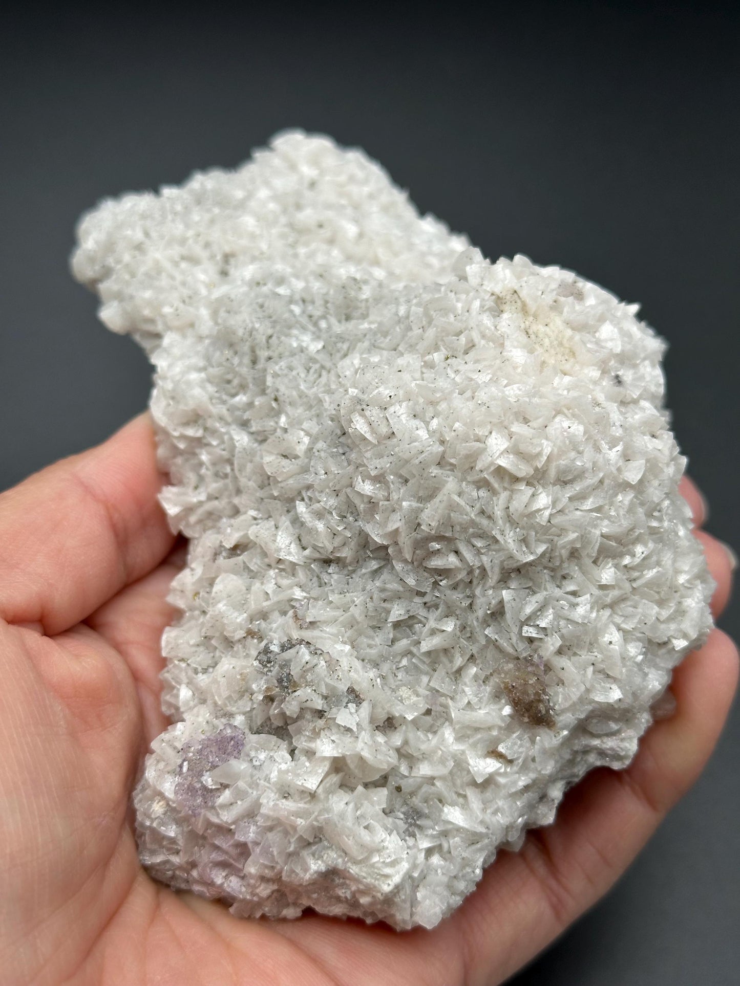 Fluorite, Calcite, and Pyrite Specimen from the Moscona Mine, Asturias, Spain