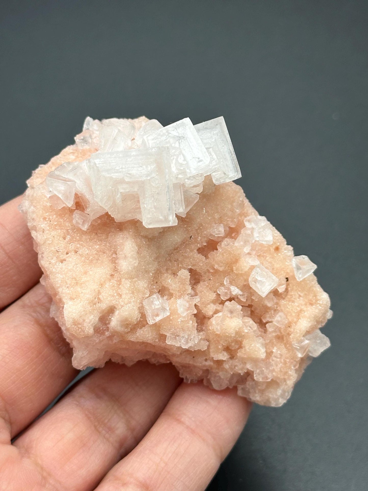 Light Pink Halite on Trona