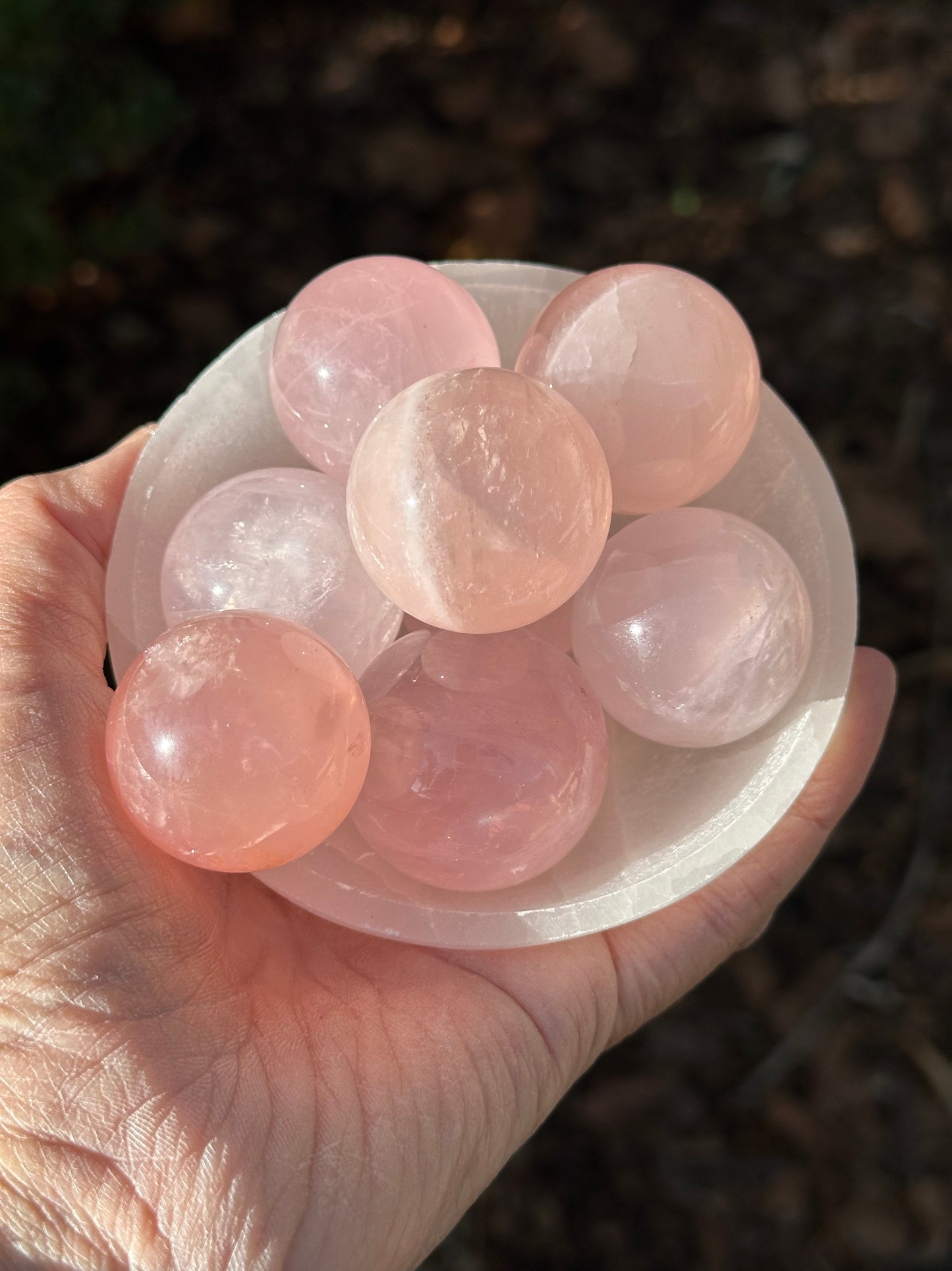 One (1) Rose Quartz Sphere