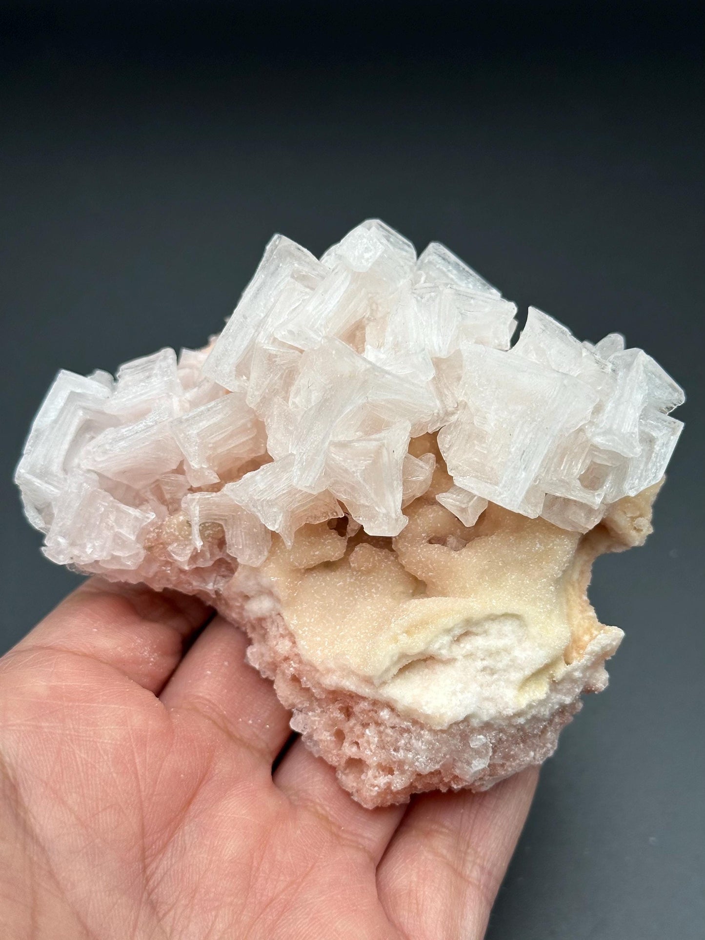 Light Pink Halite on Trona