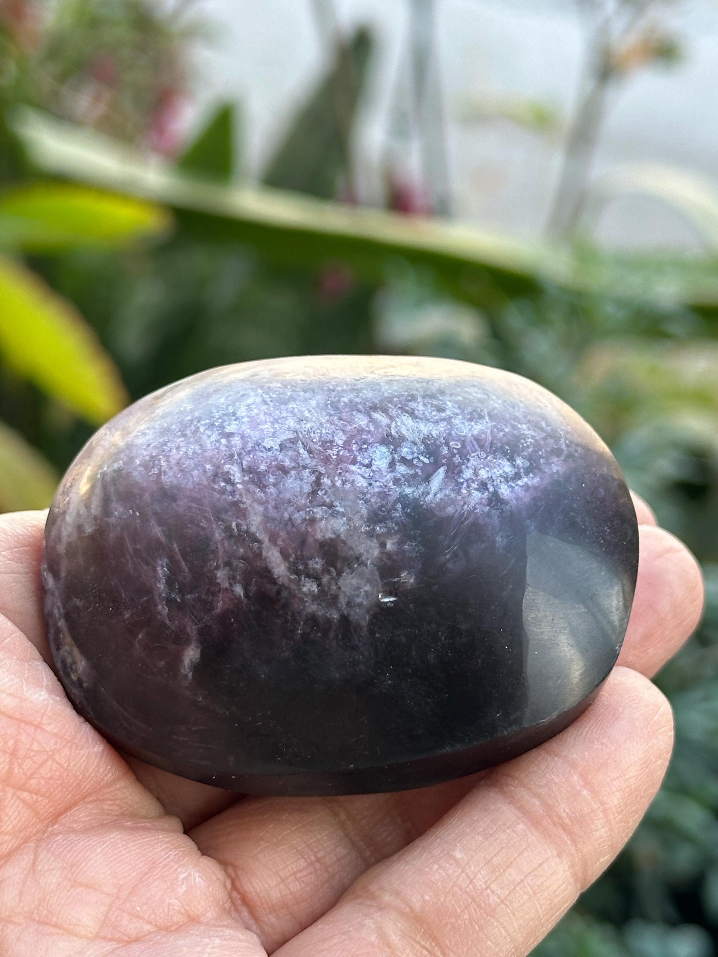 Lepidolite Palm Stone