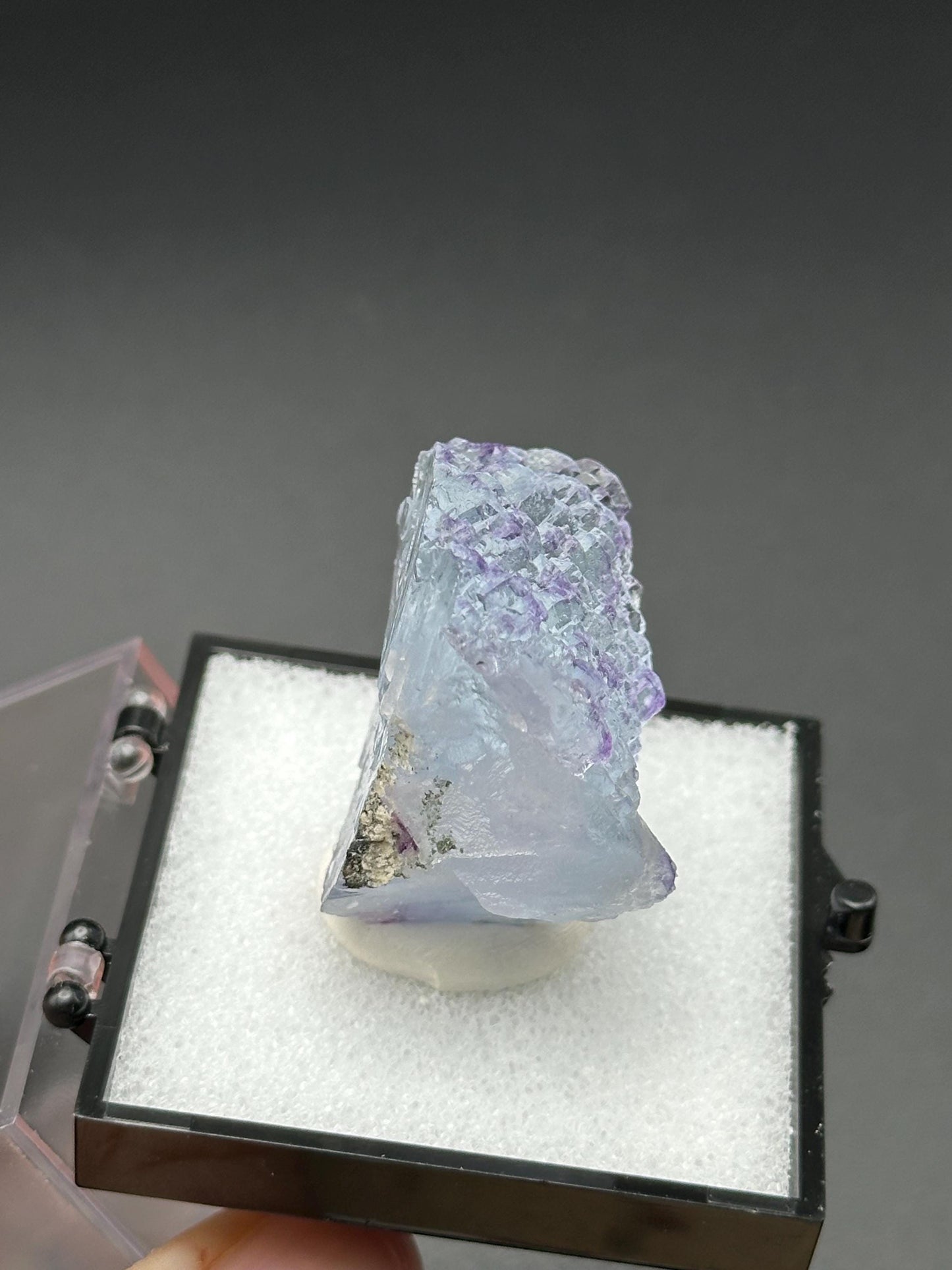 YGX Fluorite in a perky box from the Yaogangxian Mine