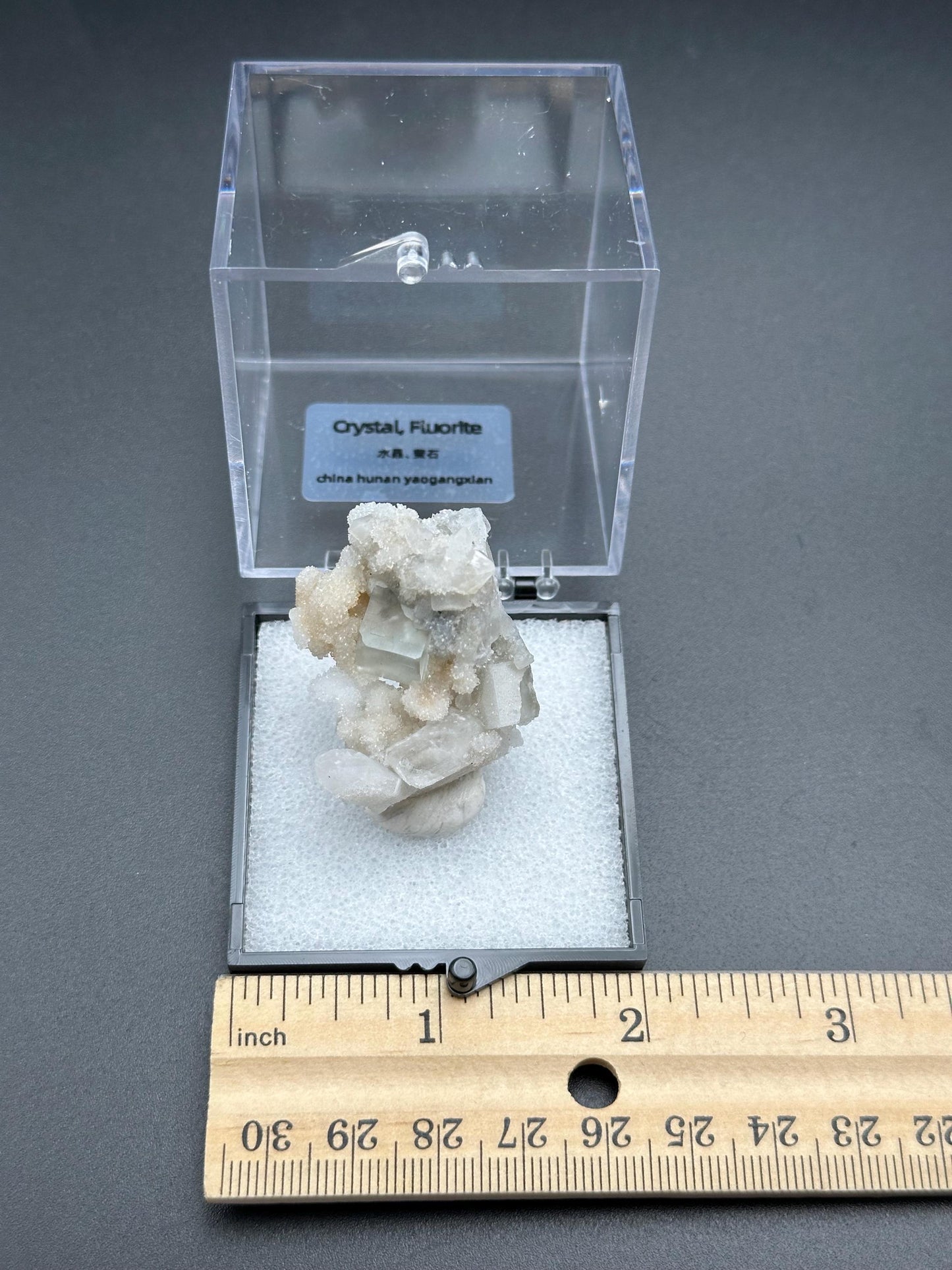 YGX Fluorite with Drusy Quartz