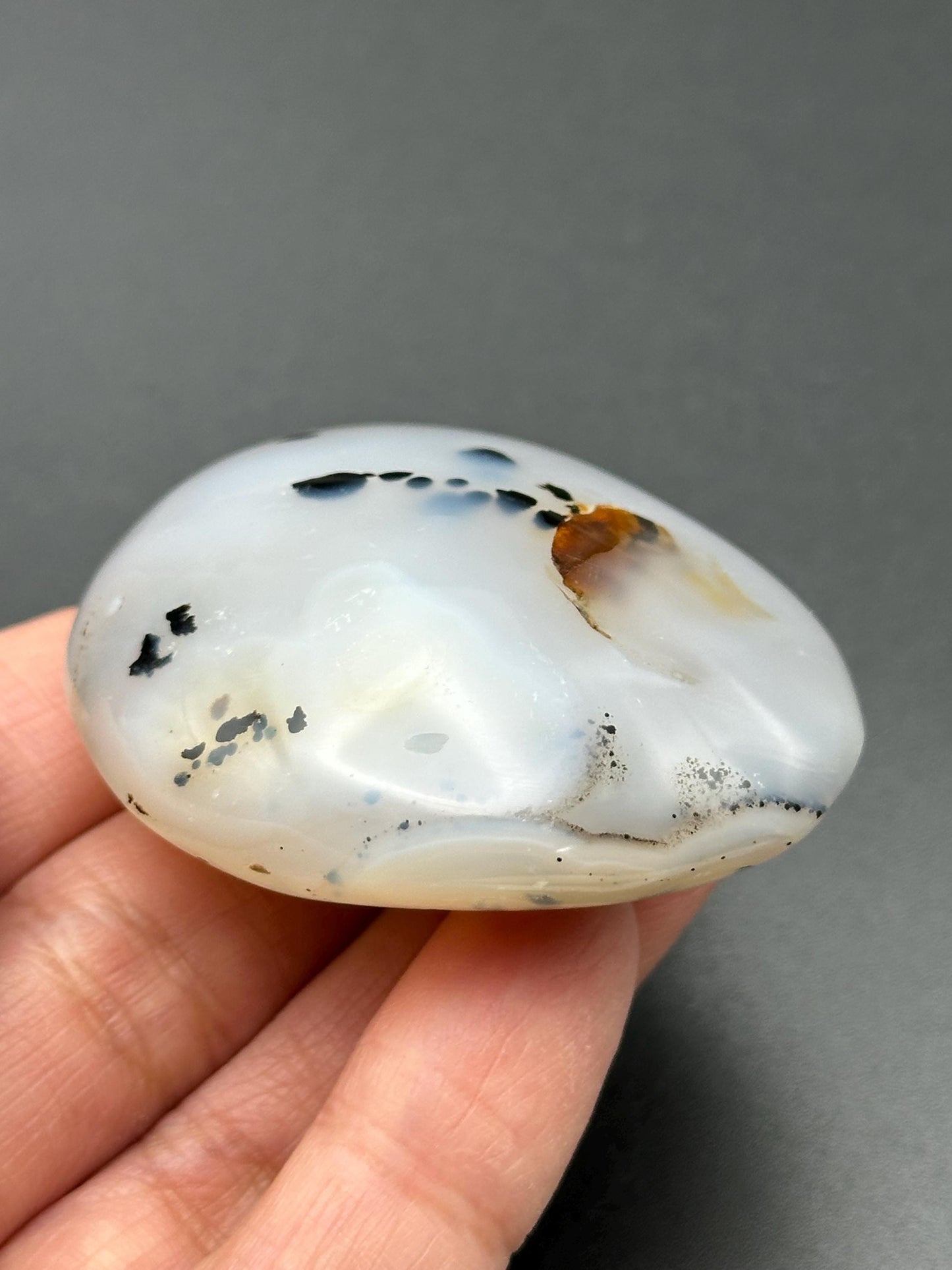 Small Dendritic Agate Palm Stone from Madagascar