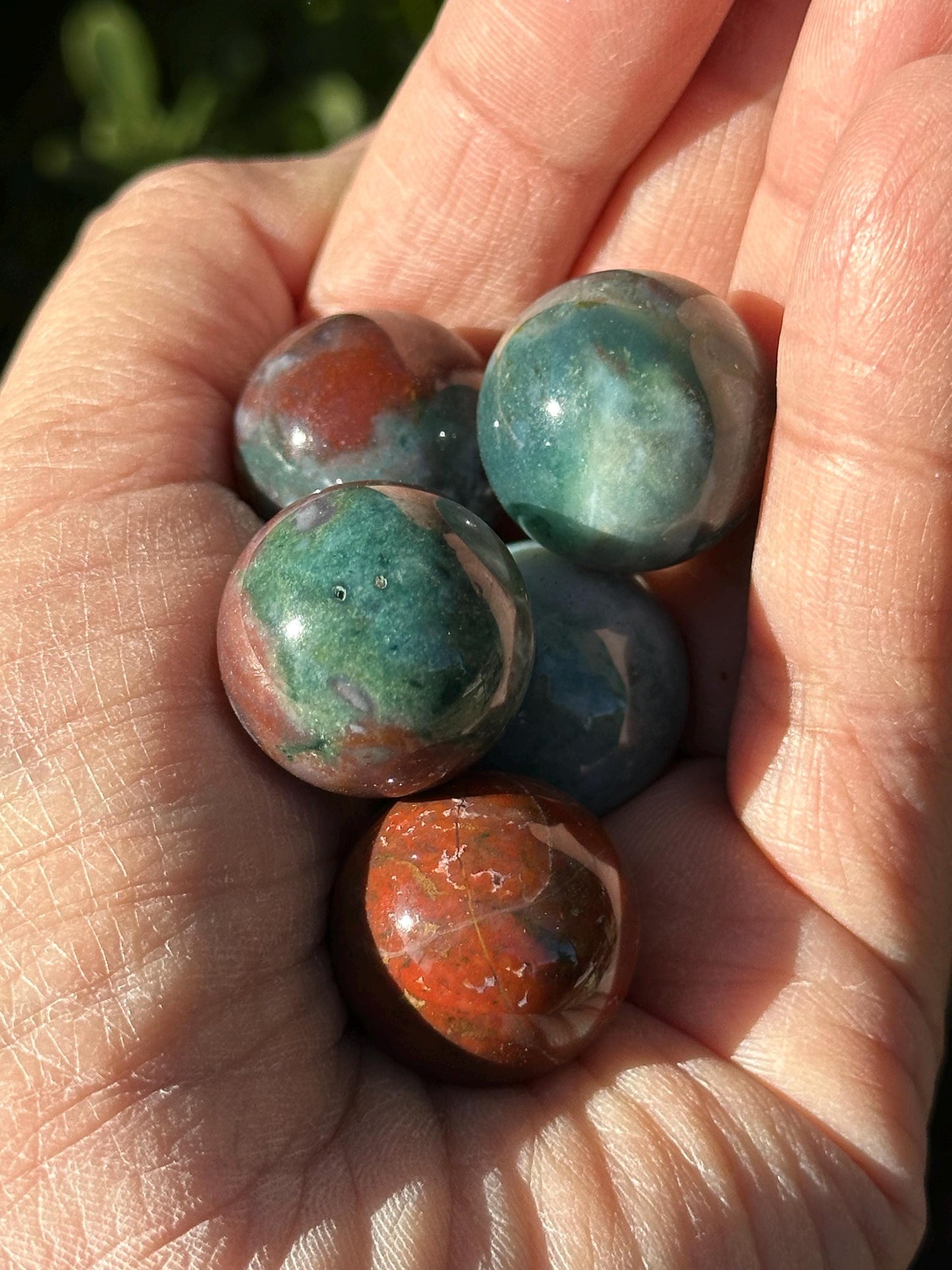 One (1) Ocean Jasper Mini Sphere