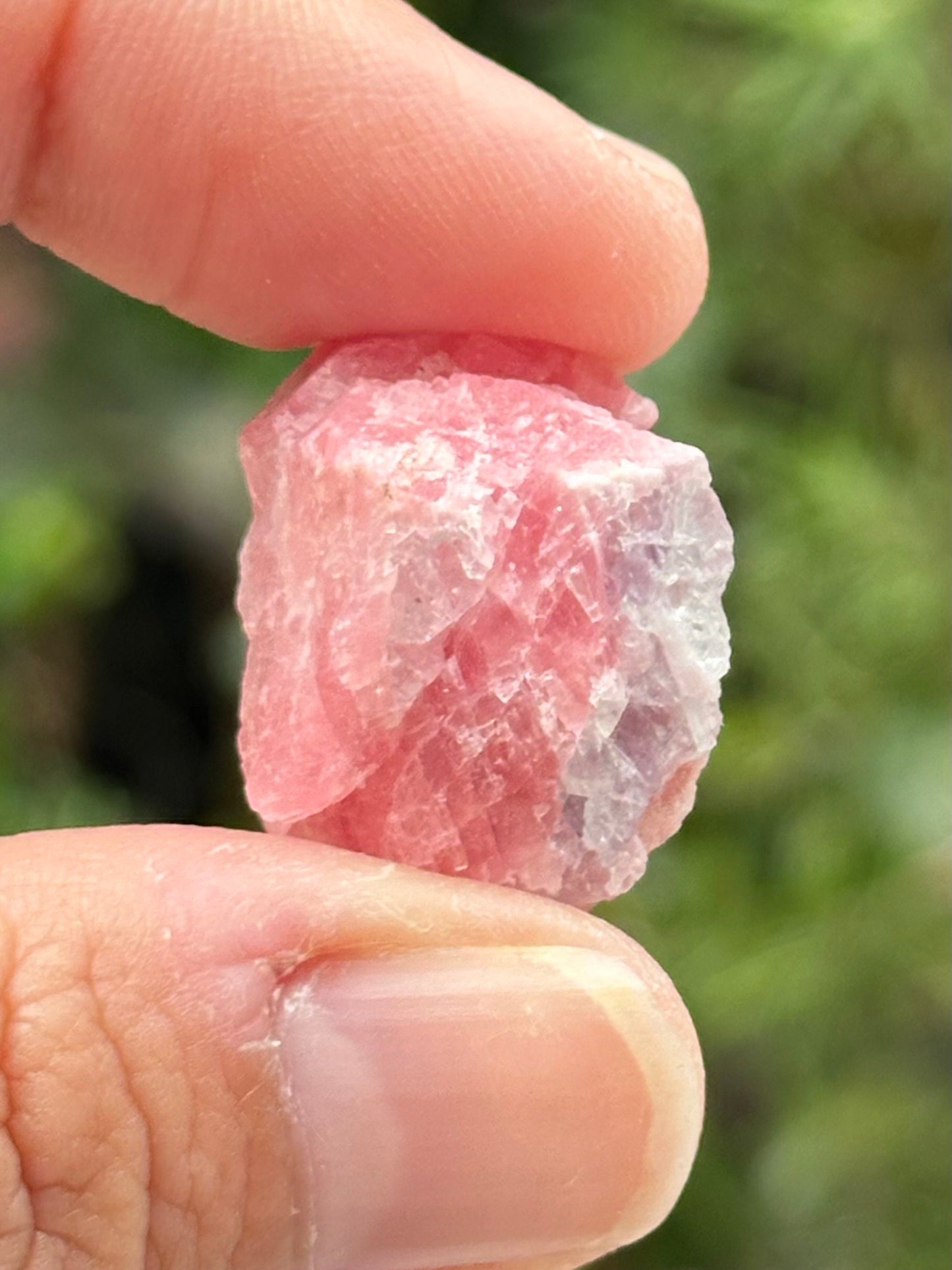 Rhodochrosite Specimen in a small perky box from Wutong Mine