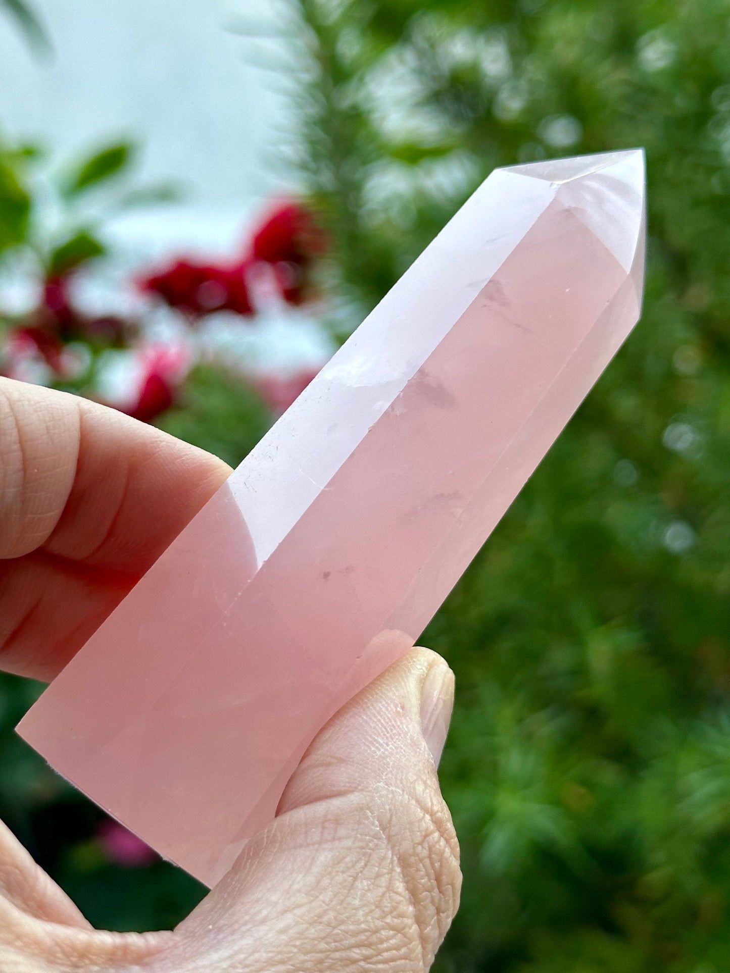 3.5 inch Rose Quartz Tower
