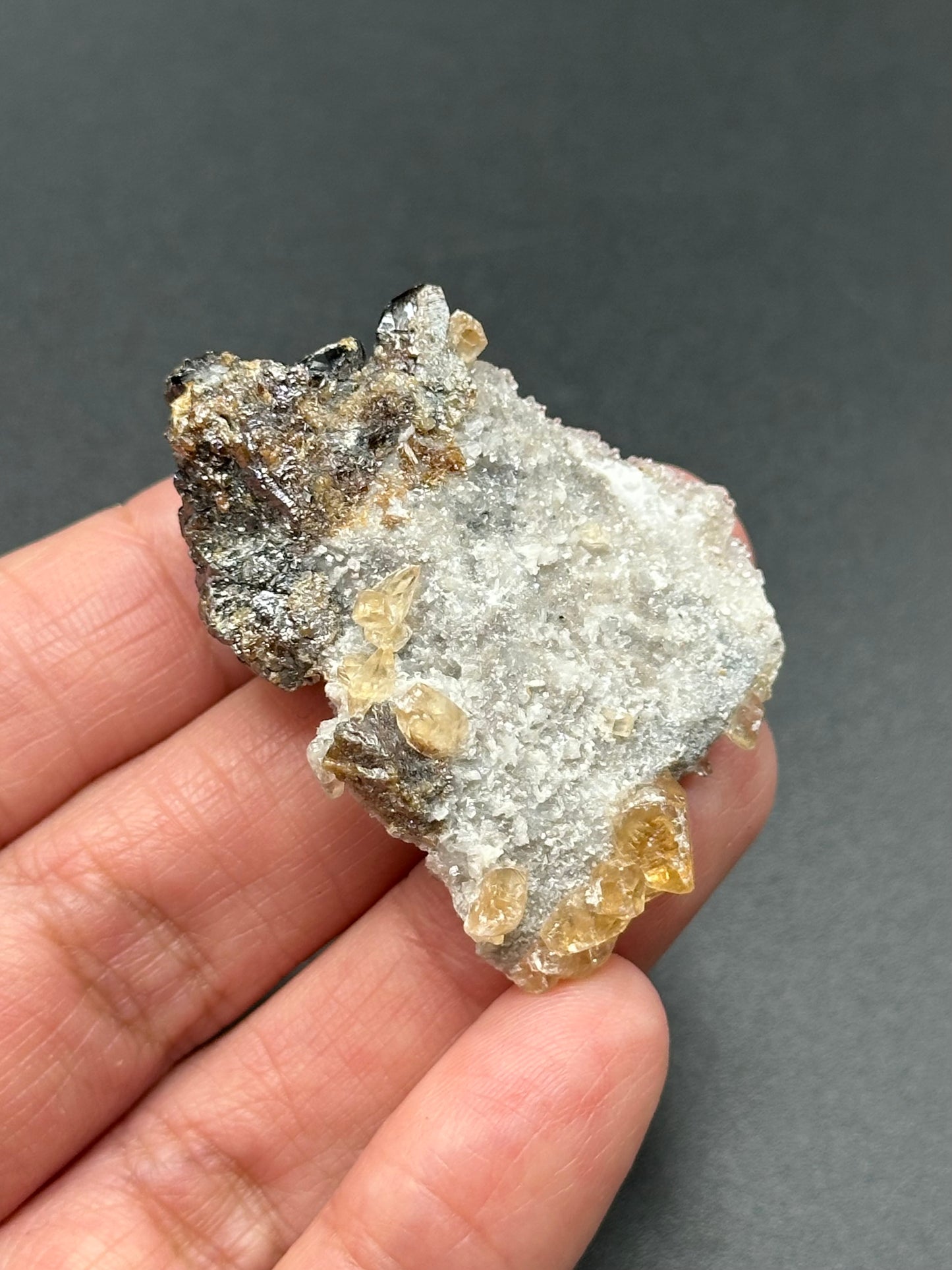 Dolomite, Sphalerite, and Calcite from the Elmwood Mine in Carthage, Tennessee