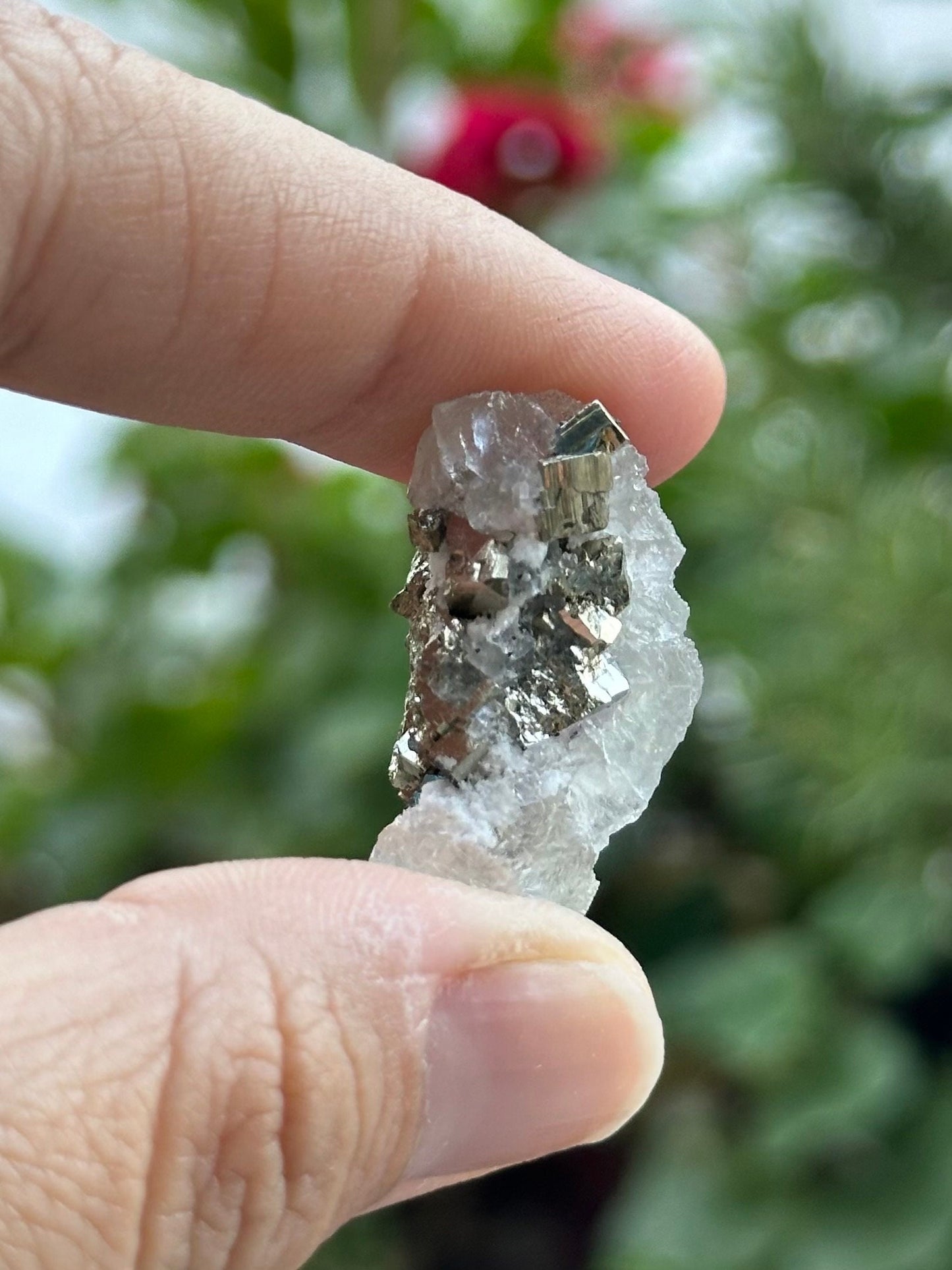 Fluorite and Pyrite Specimen from the Huanzala Mine, Peru - UV Reactive