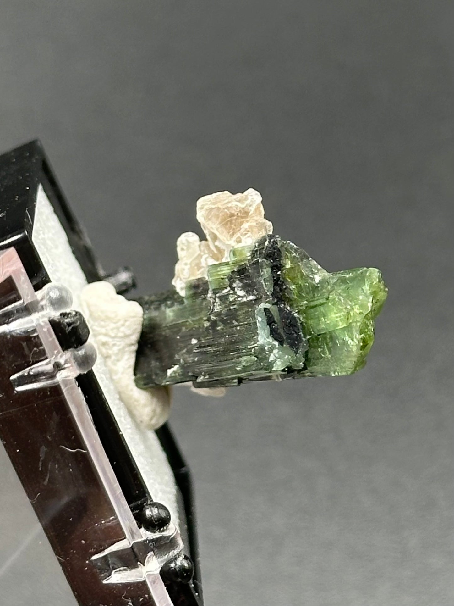 Green Tourmaline and Lepidolite from Stak Nala, Pakistan
