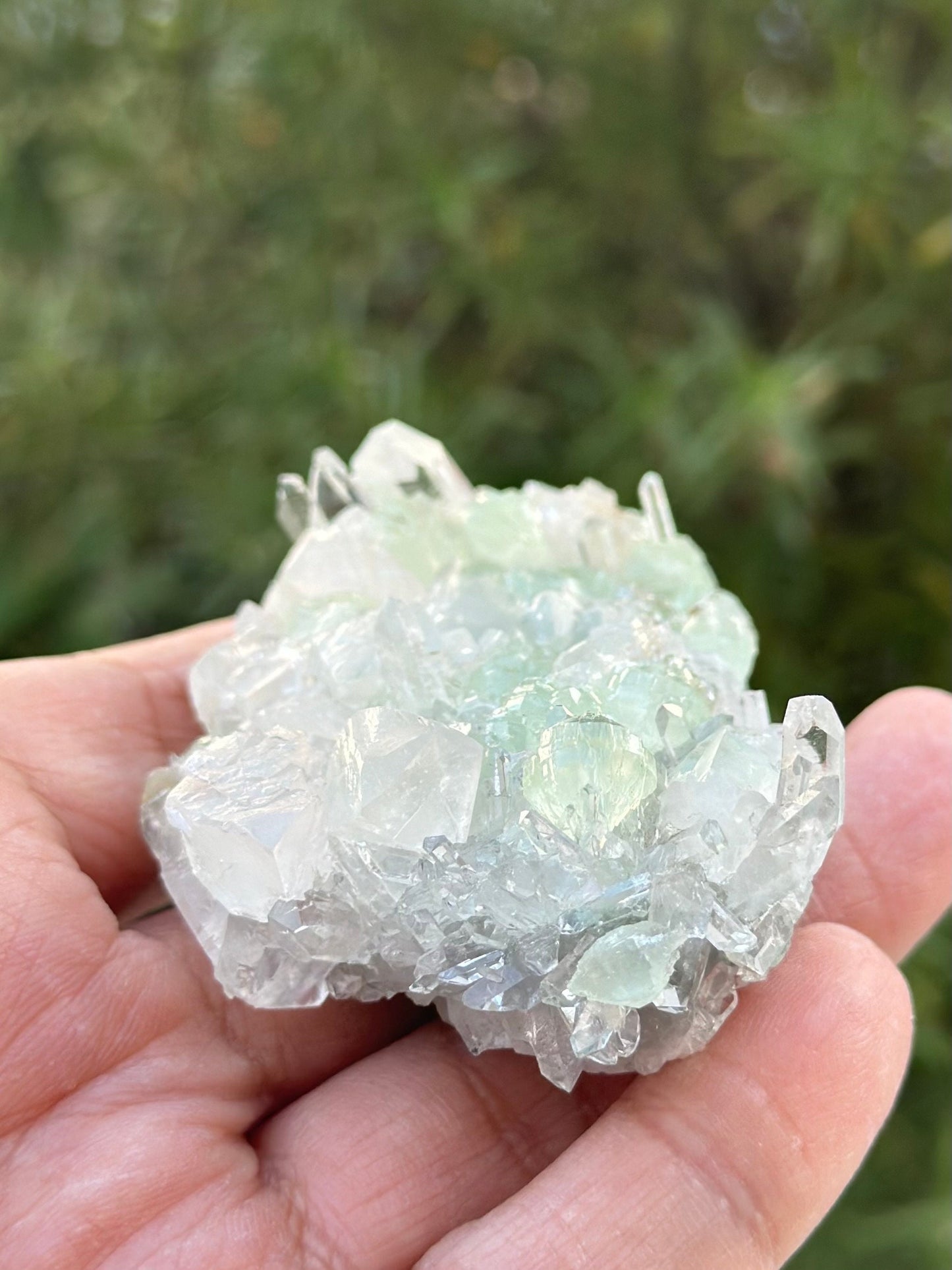 Prehnite, Calcite, and Quartz from the Goboboseb Mountains in the Erongo Region of Namibia