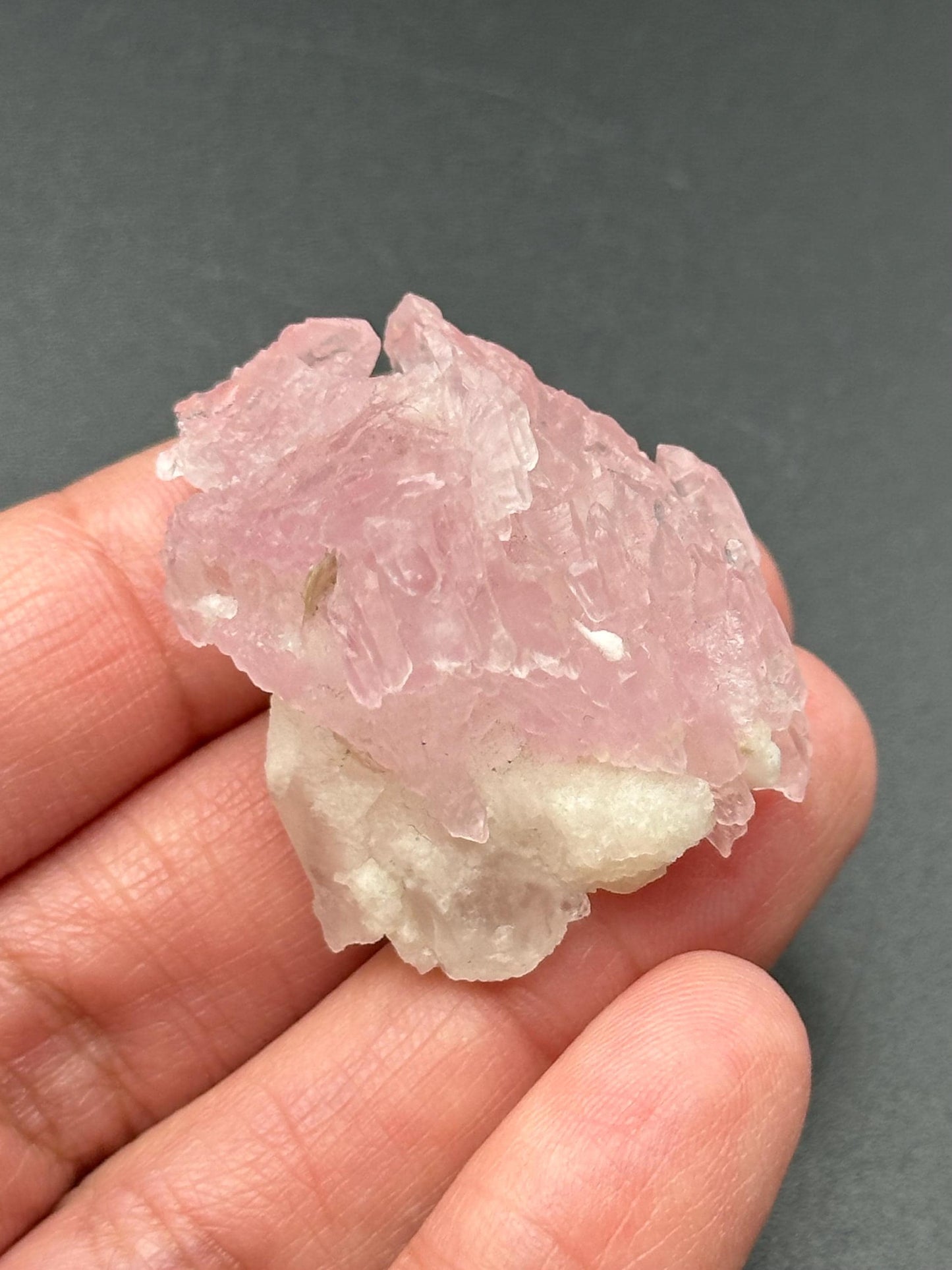 Crystallized Rose Quartz from Brazil