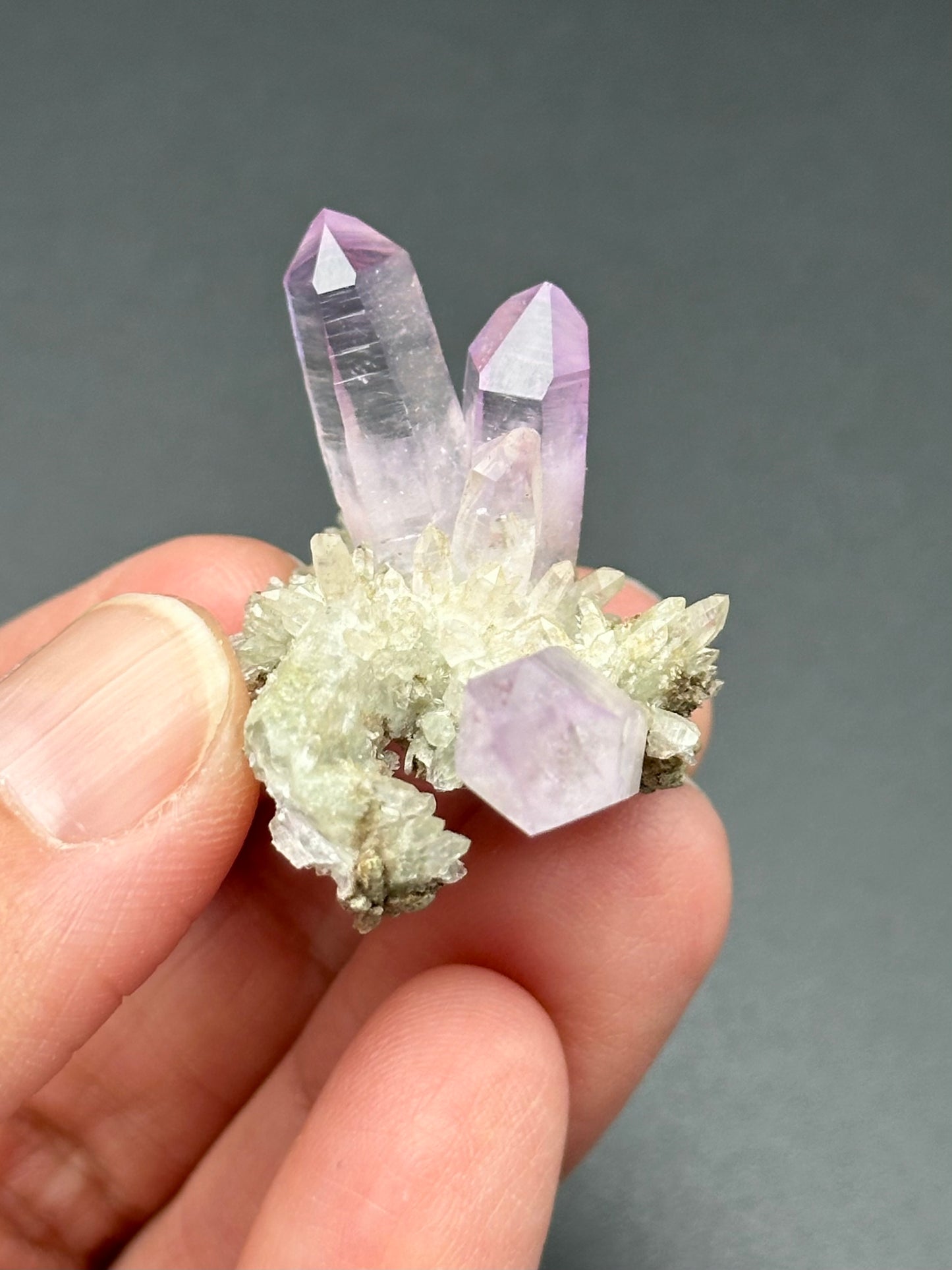 Veracruz Amethyst Cluster on Matrix