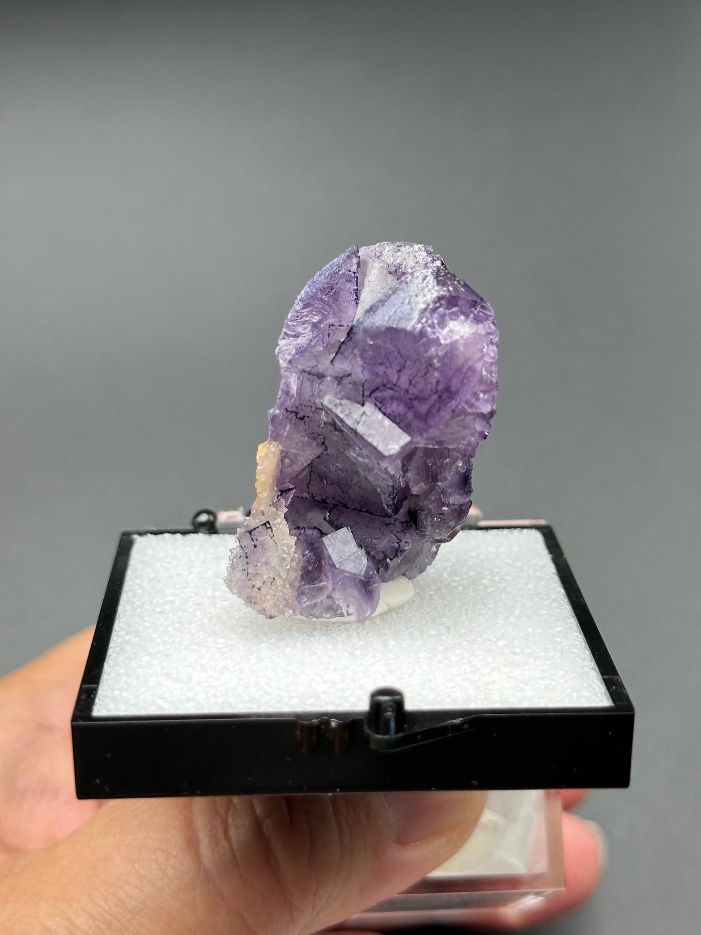 QR Code Fluorite from the Quinlong Mine