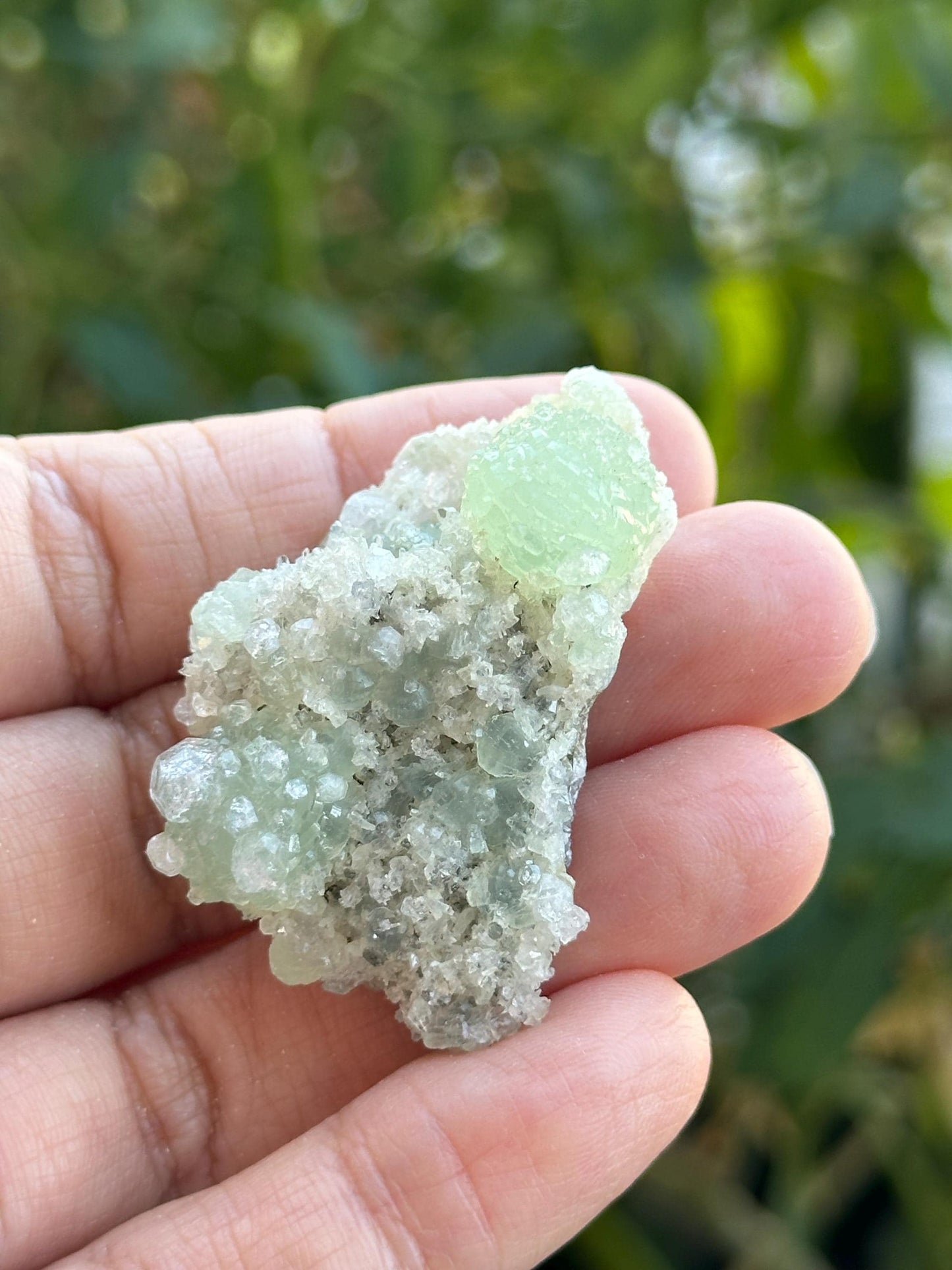 Prehnite and Quartz Specimen from Namibia