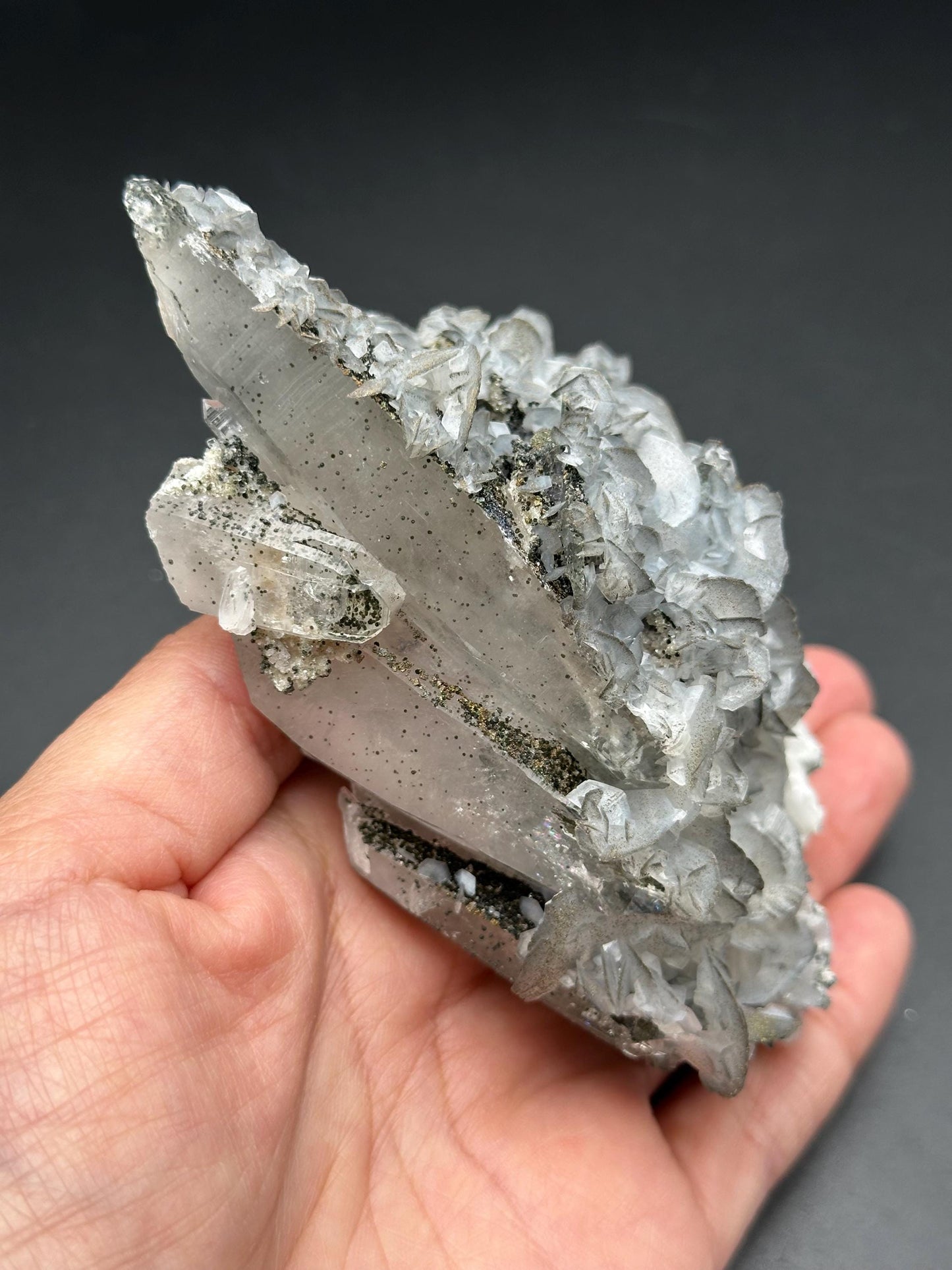YGX Quartz with Calcite