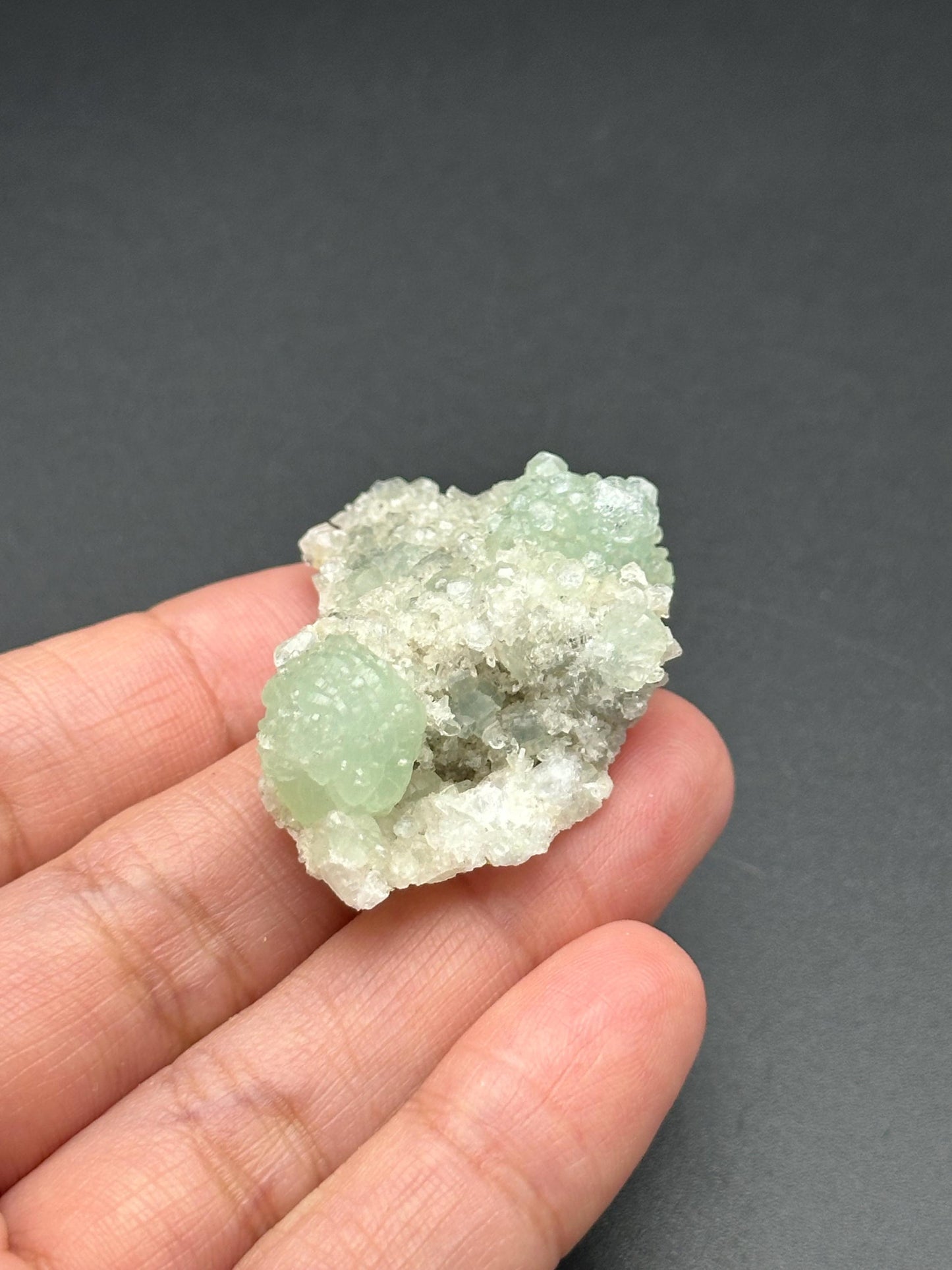 Prehnite and Quartz Specimen from Namibia