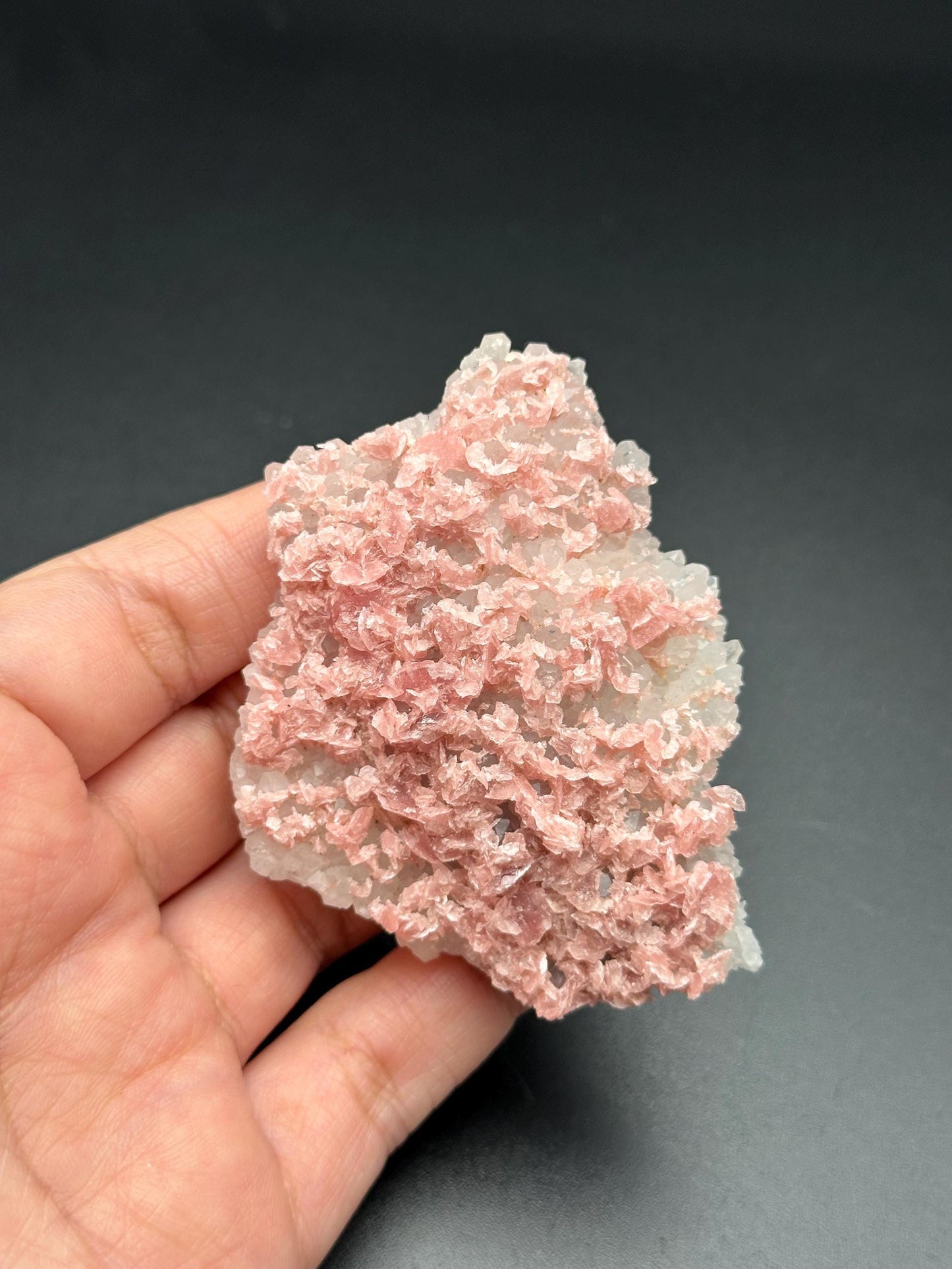 Rhodochrosite with Quartz from the Wutong Mine