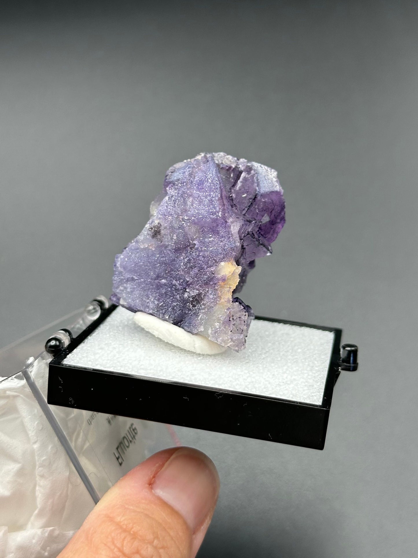 QR Code Fluorite from the Quinlong Mine