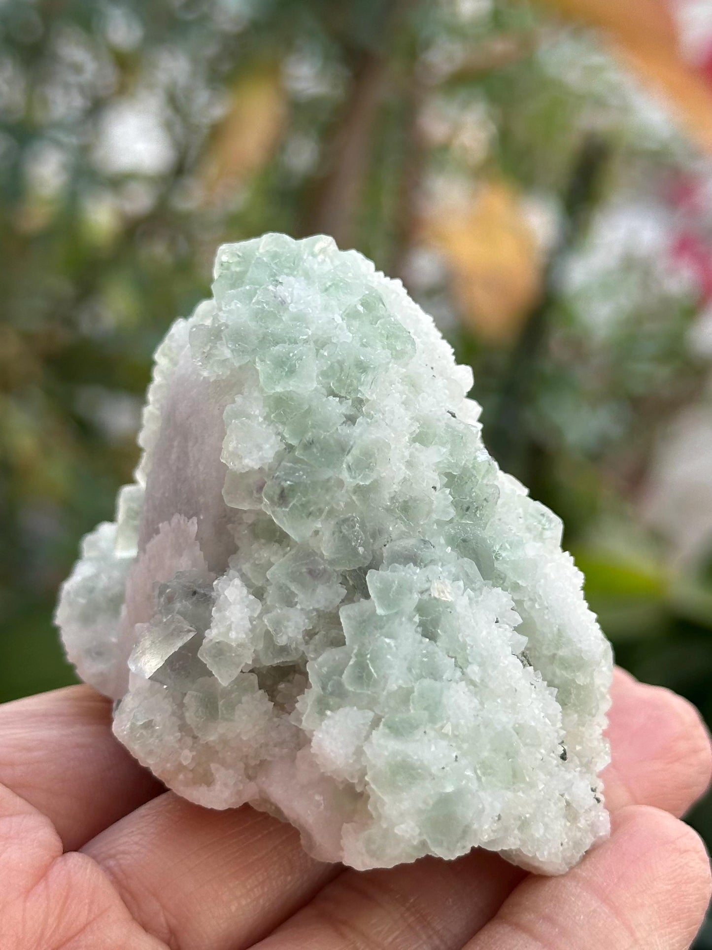 Fluorite with Candle Quartz from the Huanggangliang Mine